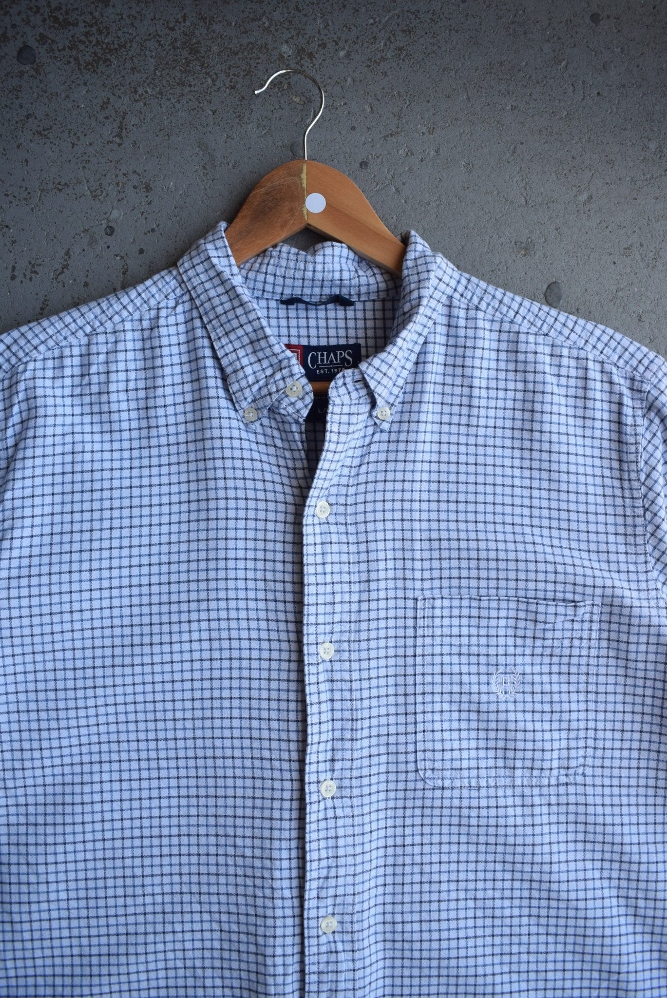 Vintage Chaps Ralph Lauren Cropped Button Up (L) - Retrospective Store