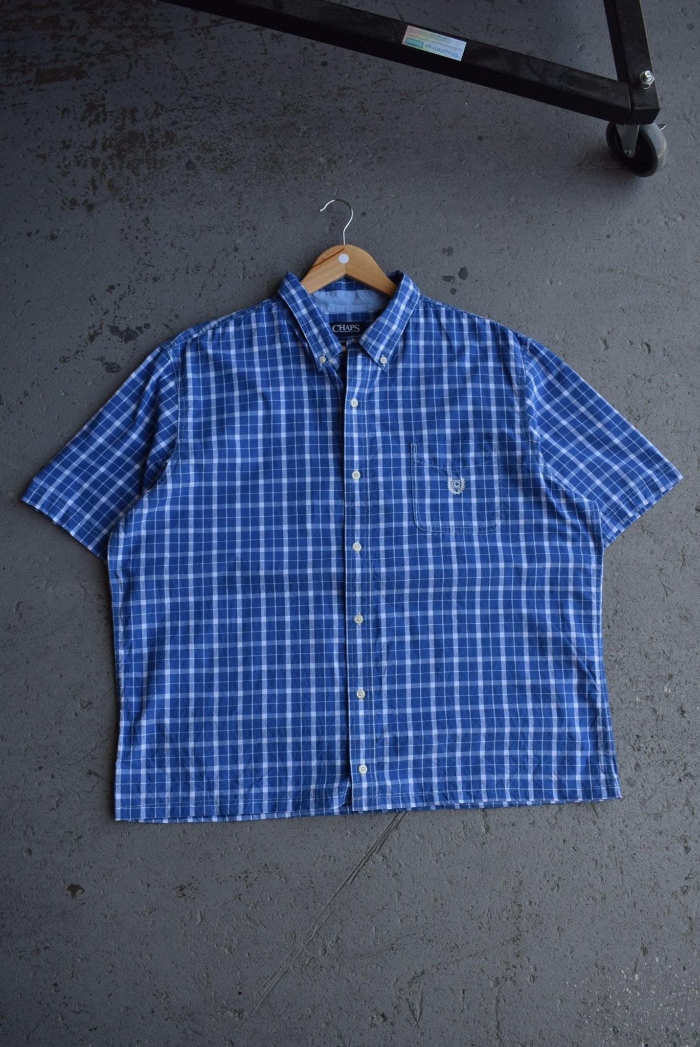 Vintage Chaps Ralph Lauren Cropped Button Up (L/XL) - Retrospective Store