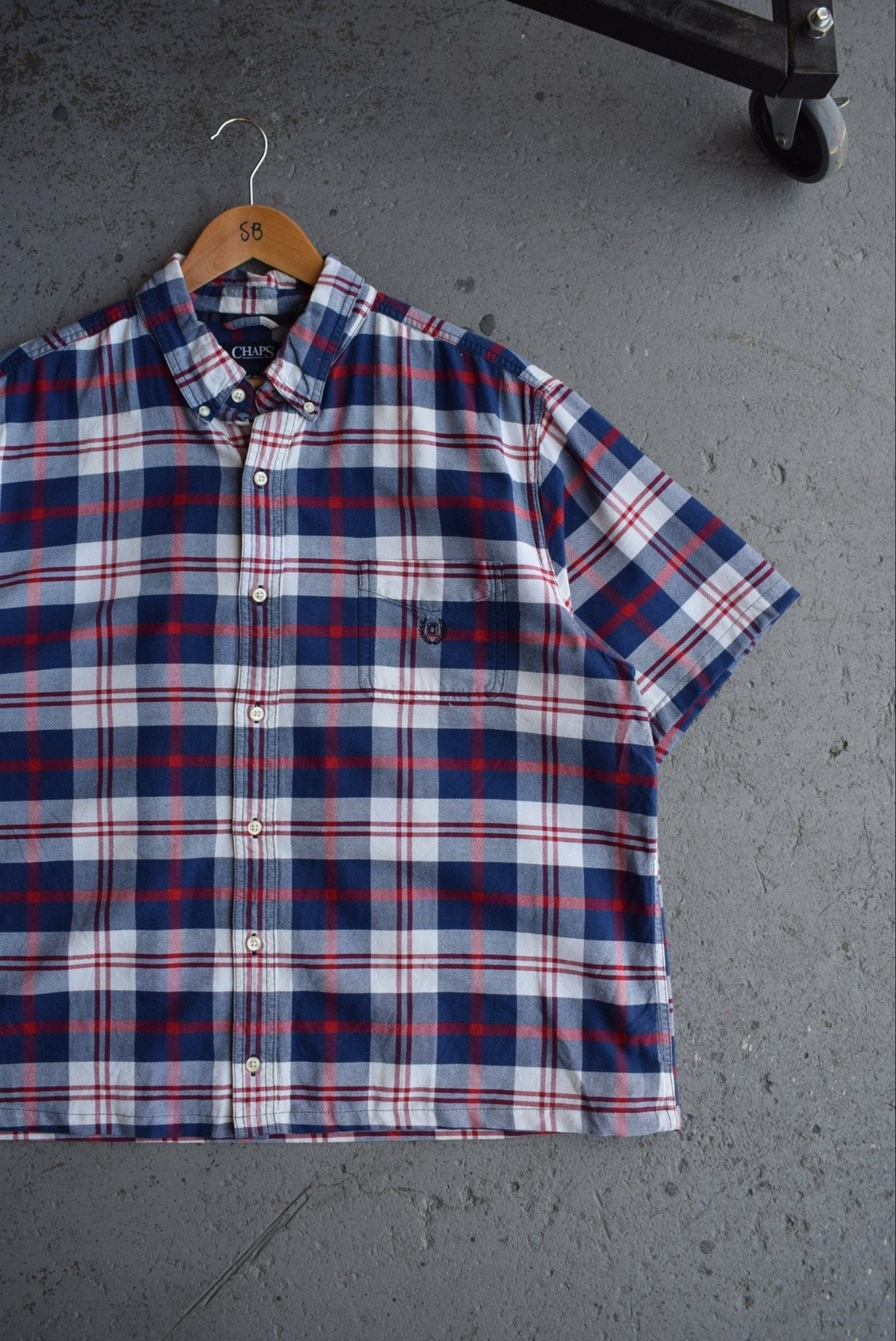 Vintage Chaps Ralph Lauren Cropped Button Up (L/XL) - Retrospective Store