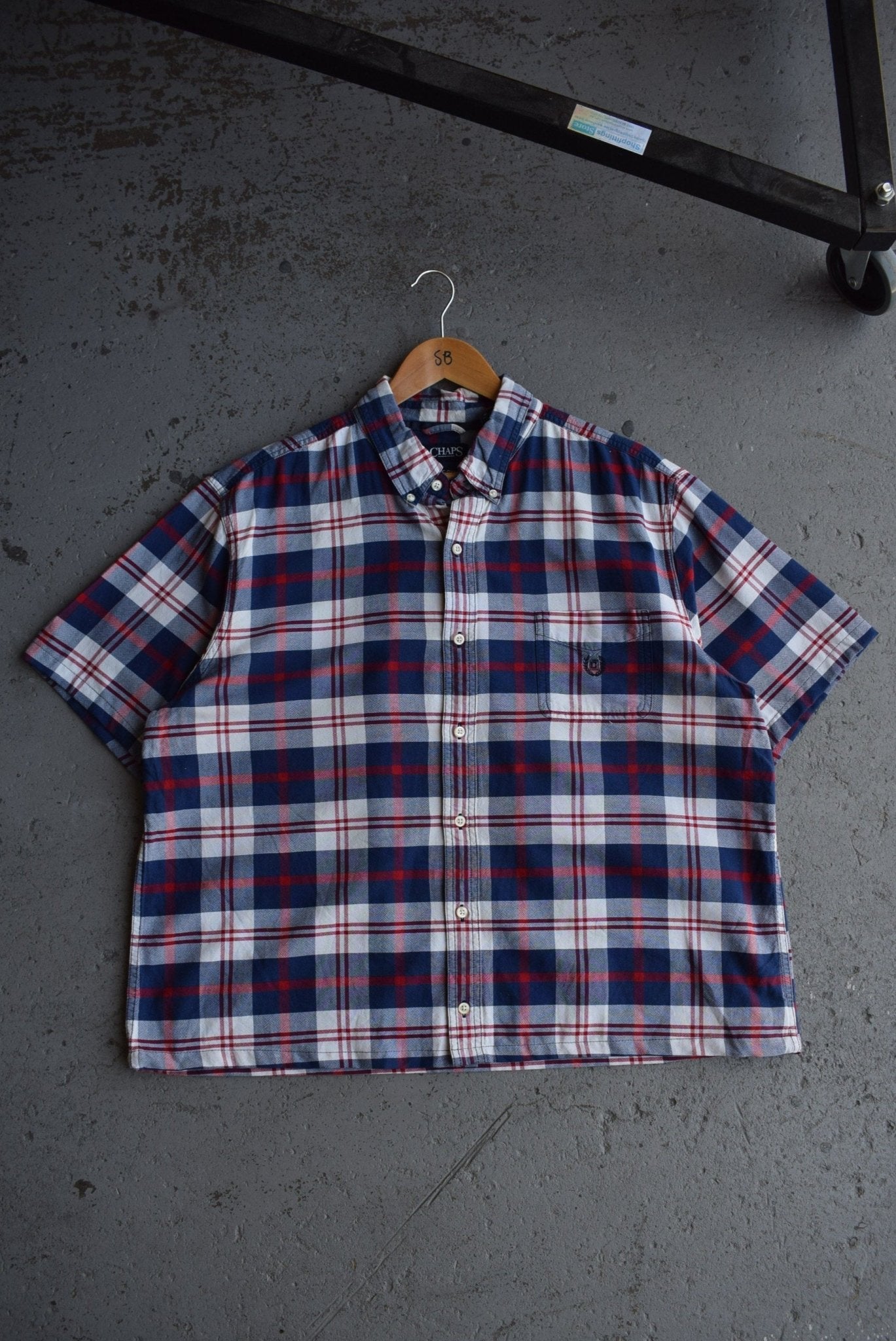 Vintage Chaps Ralph Lauren Cropped Button Up (L/XL) - Retrospective Store