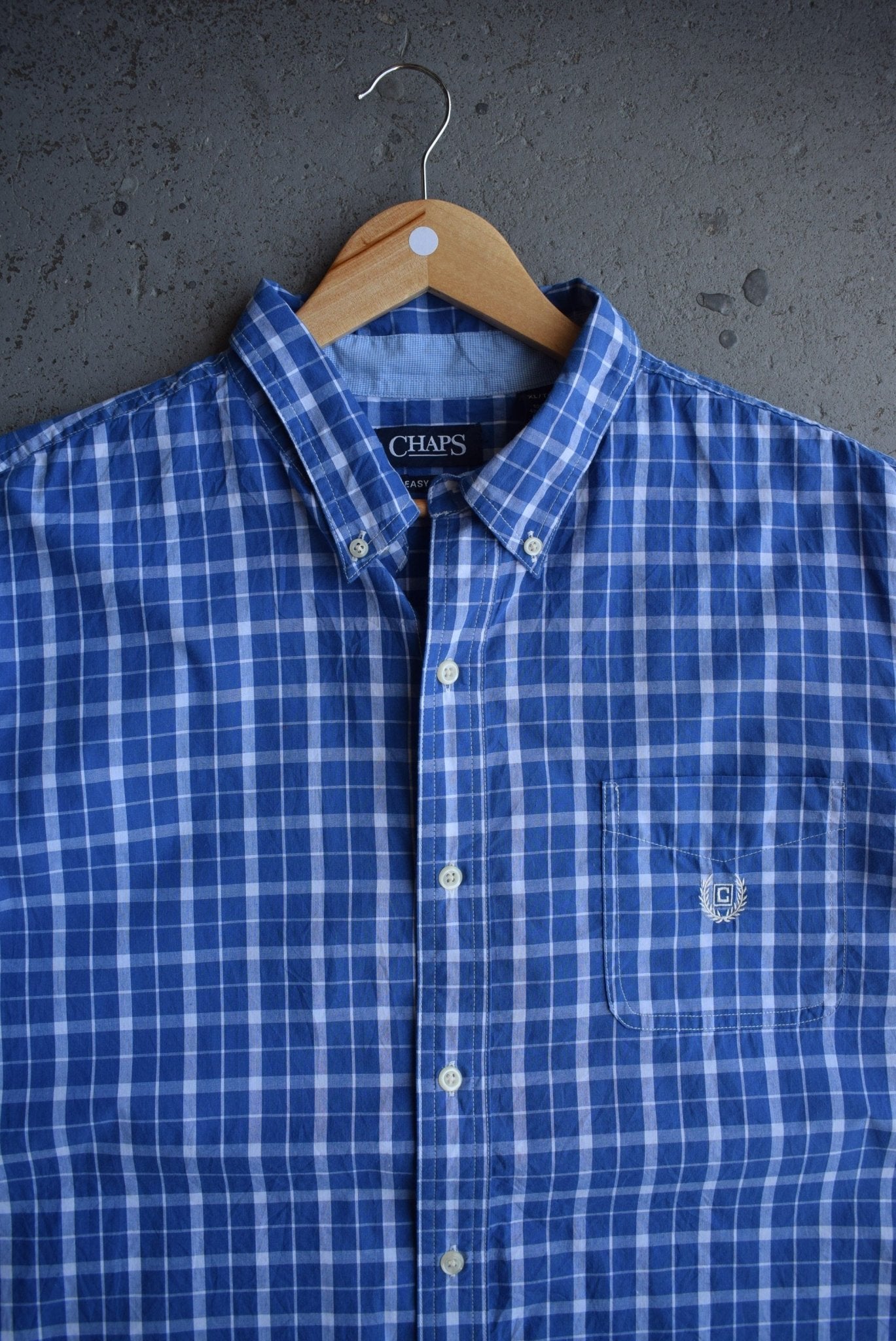 Vintage Chaps Ralph Lauren Cropped Button Up (L/XL) - Retrospective Store