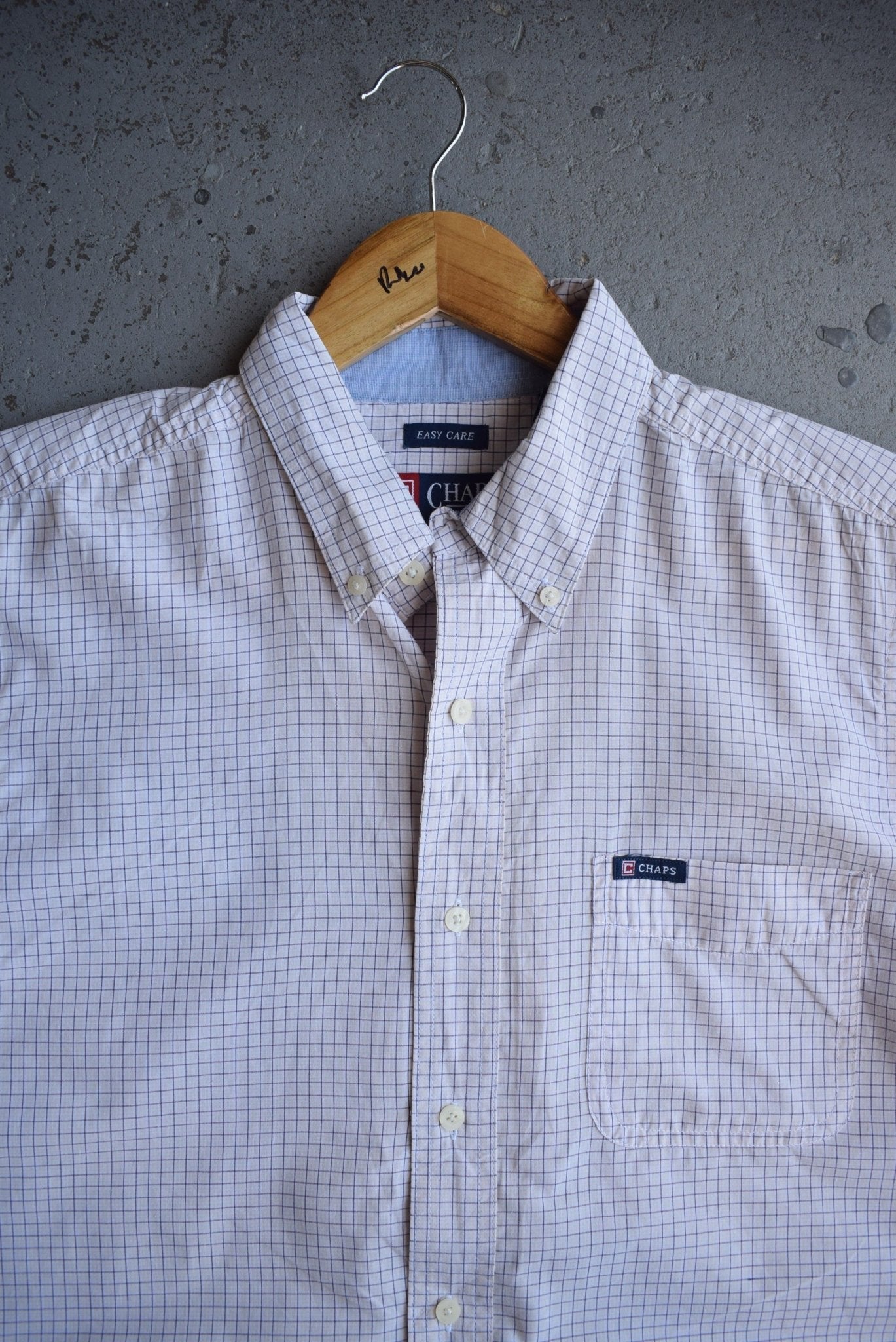Vintage Chaps Ralph Lauren Cropped Button Up (M) - Retrospective Store