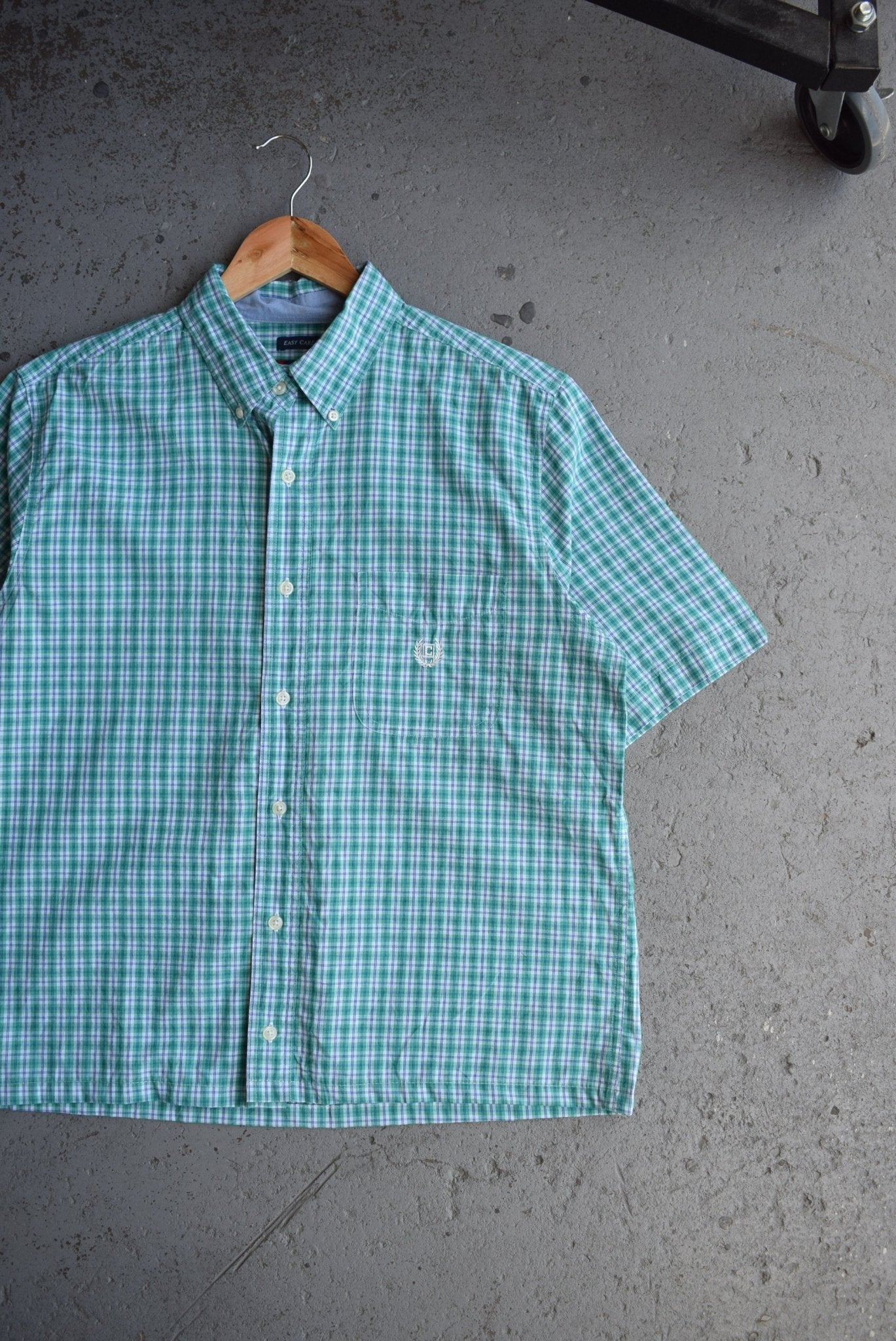 Vintage Chaps Ralph Lauren Cropped Button Up (M) - Retrospective Store