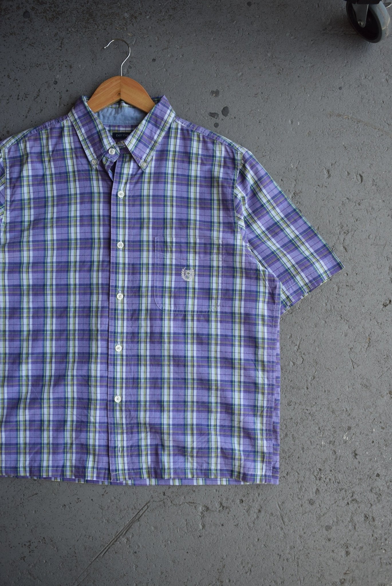 Vintage Chaps Ralph Lauren Cropped Button Up (M) - Retrospective Store