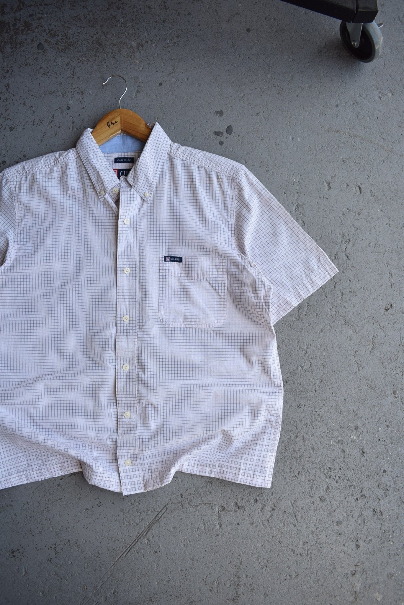 Vintage Chaps Ralph Lauren Cropped Button Up (M) - Retrospective Store