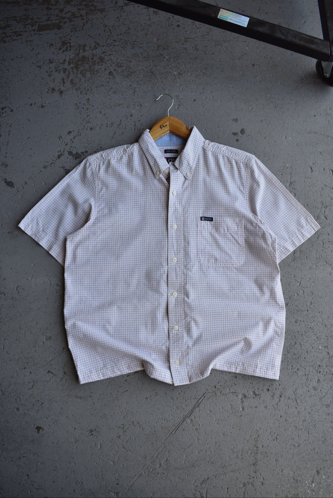 Vintage Chaps Ralph Lauren Cropped Button Up (M) - Retrospective Store