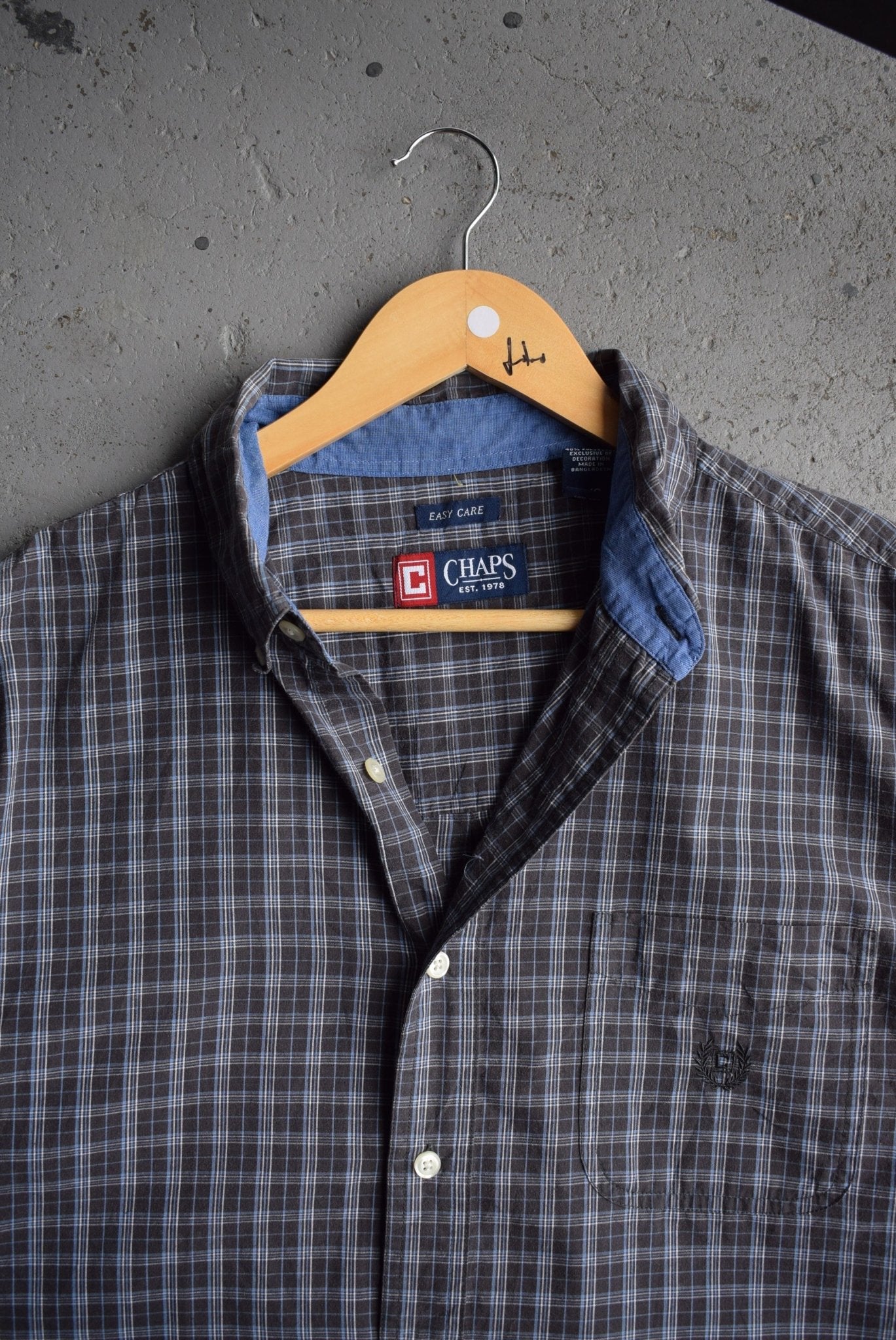 Vintage Chaps Ralph Lauren Cropped Button Up (M/L) - Retrospective Store