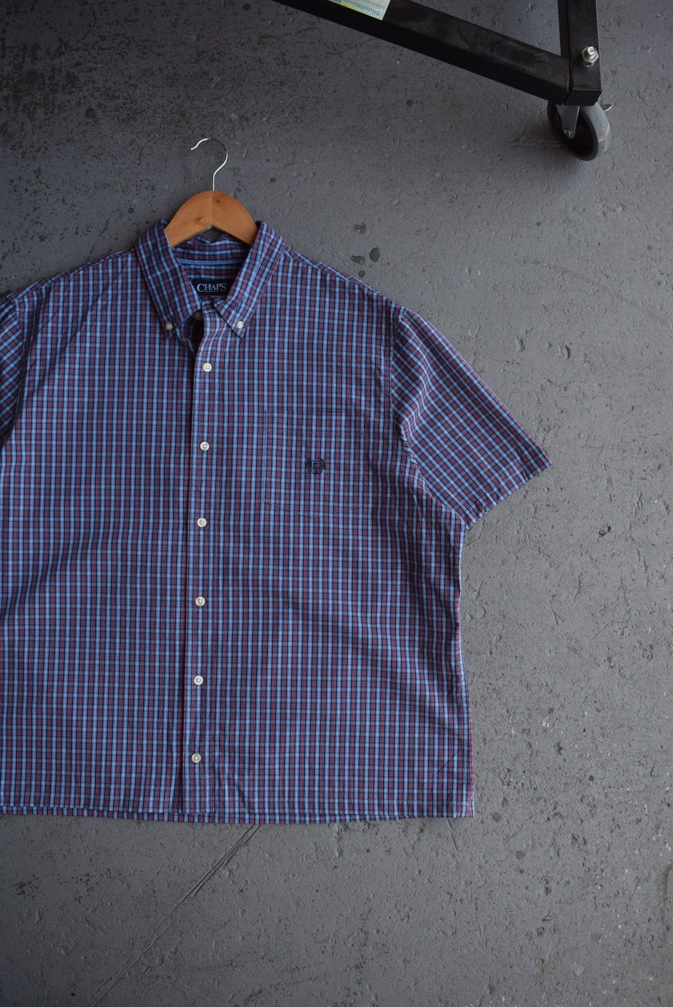 Vintage Chaps Ralph Lauren Cropped Button Up (XL) - Retrospective Store