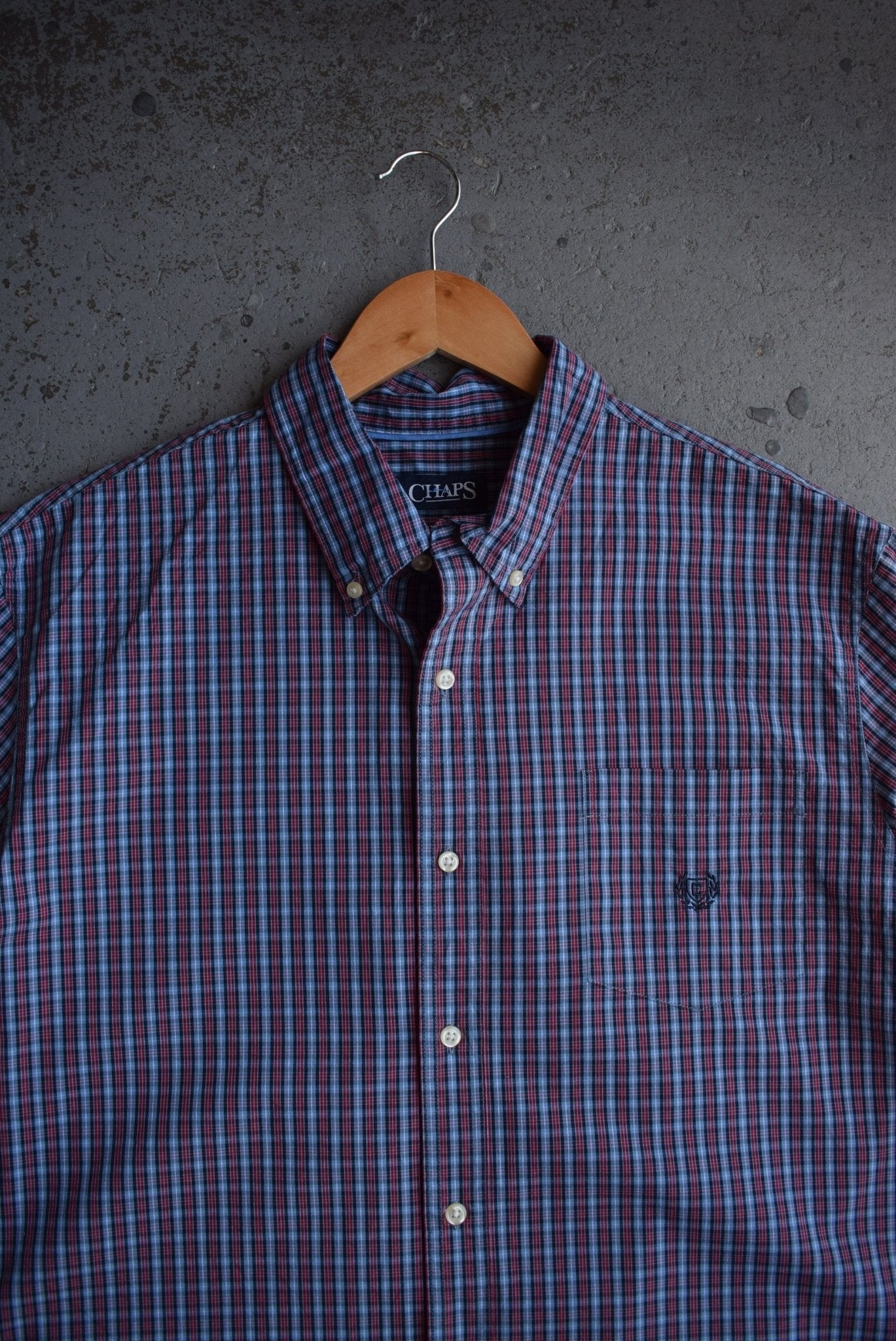 Vintage Chaps Ralph Lauren Cropped Button Up (XL) - Retrospective Store