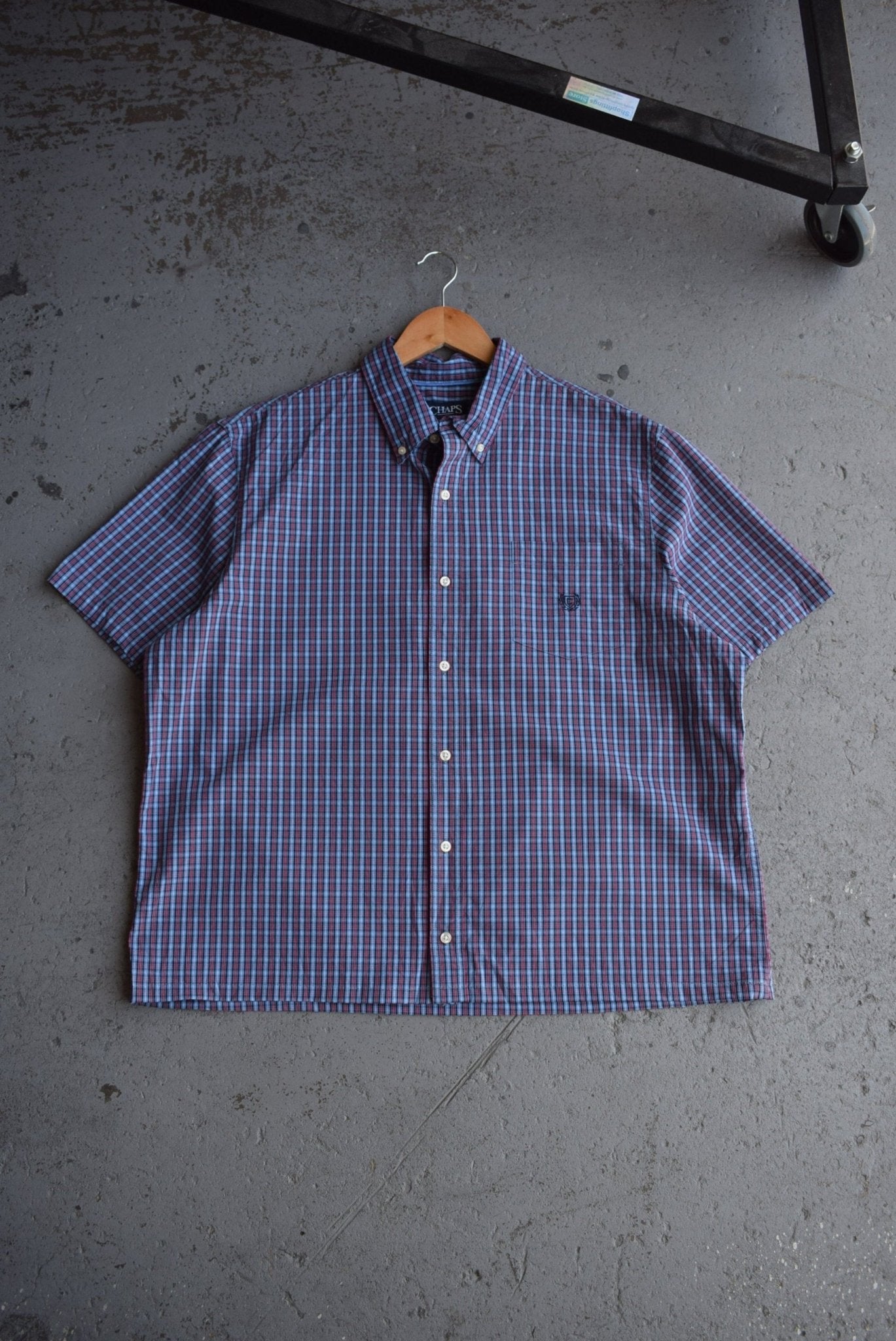 Vintage Chaps Ralph Lauren Cropped Button Up (XL) - Retrospective Store