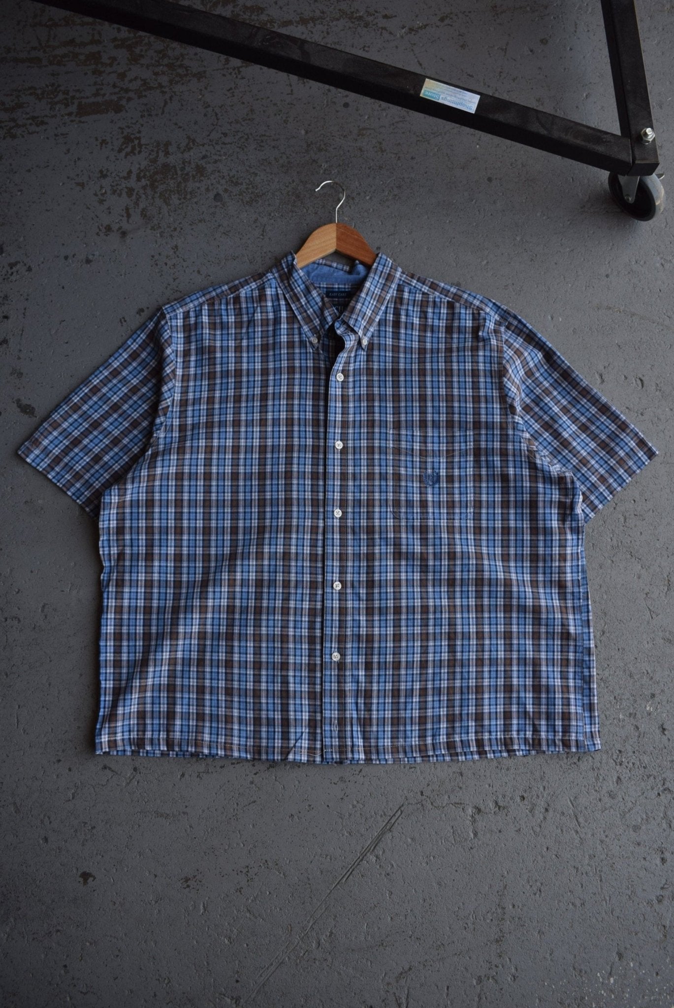 Vintage Chaps Ralph Lauren Cropped Button Up (XL/XXL) - Retrospective Store
