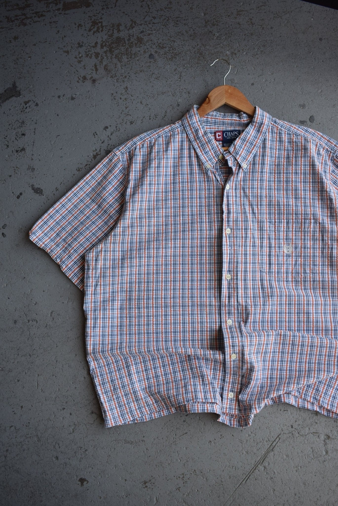 Vintage Chaps Ralph Lauren Cropped Button Up (XL/XXL) - Retrospective Store