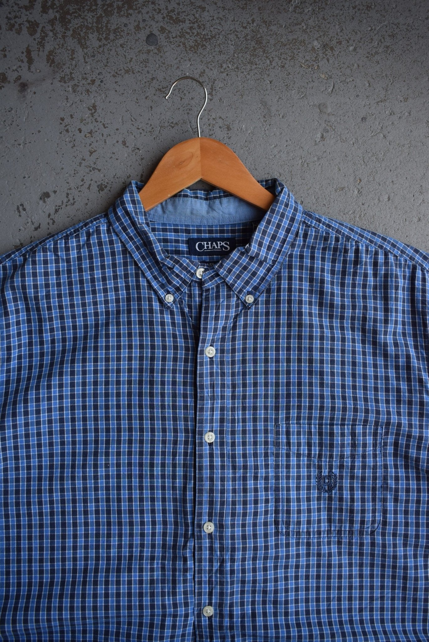 Vintage Chaps Ralph Lauren Cropped Button Up (XL/XXL) - Retrospective Store