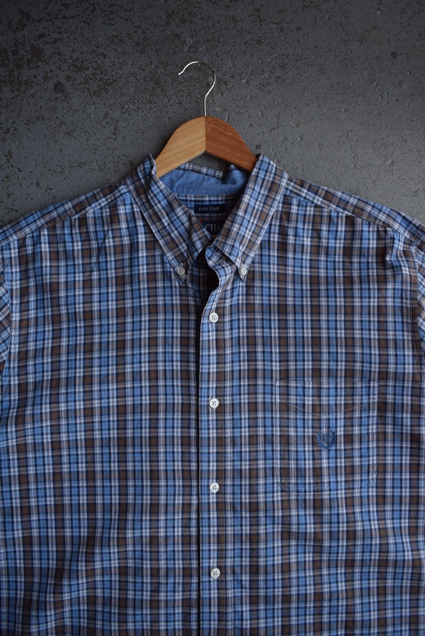 Vintage Chaps Ralph Lauren Cropped Button Up (XL/XXL) - Retrospective Store