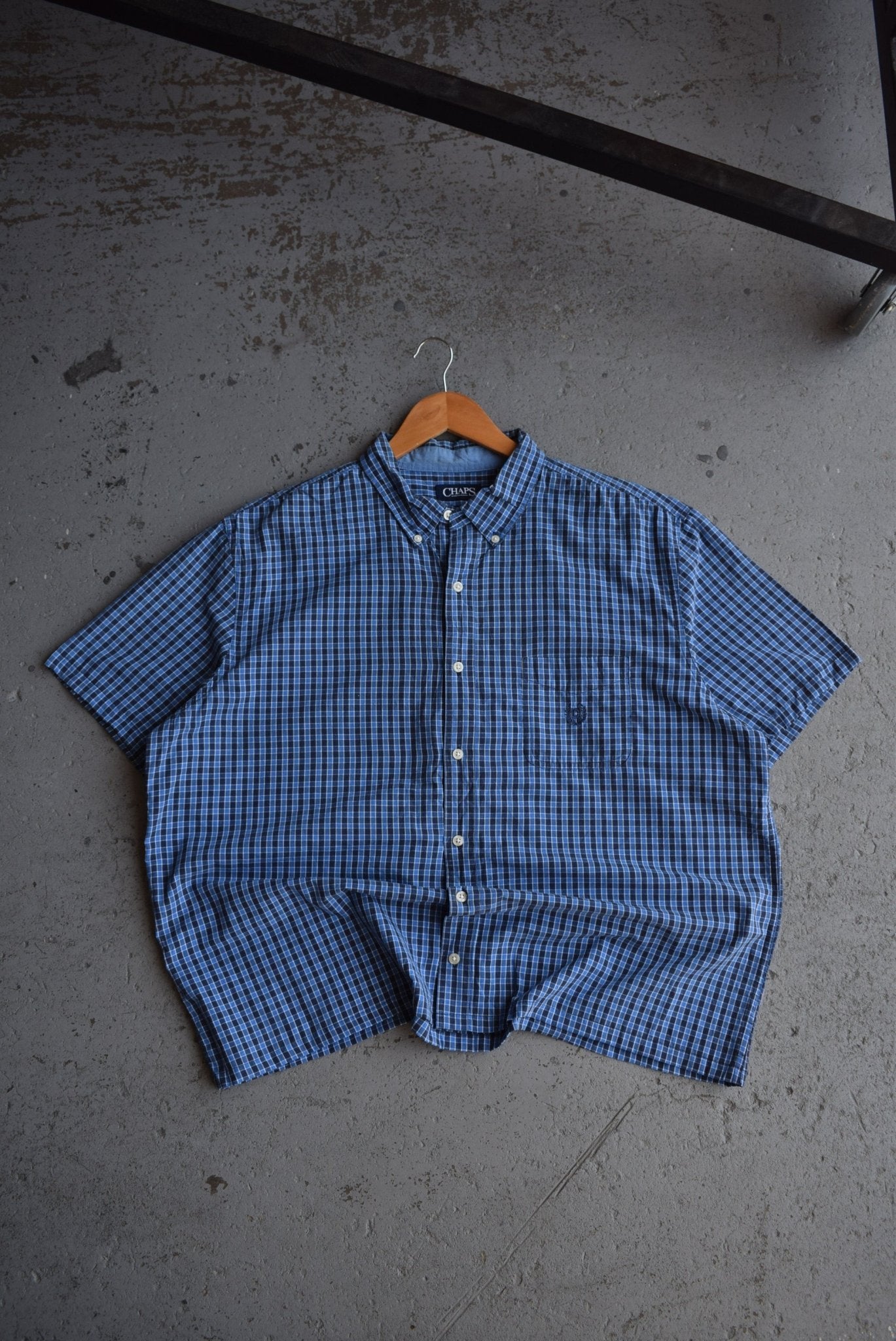 Vintage Chaps Ralph Lauren Cropped Button Up (XL/XXL) - Retrospective Store
