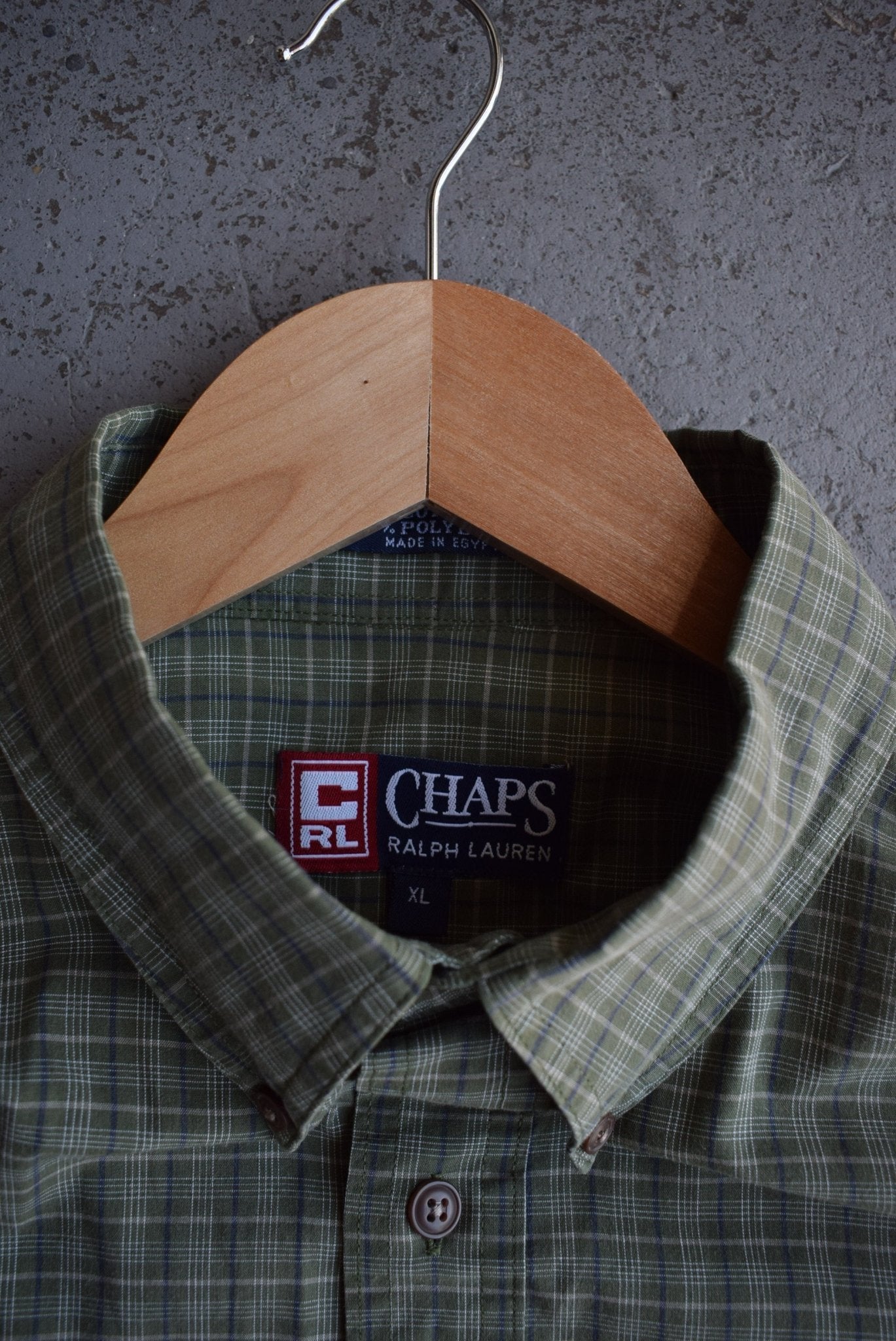 Vintage Chaps Ralph Lauren Cropped Button Up (XXL) - Retrospective Store