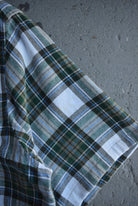 Vintage Chaps Ralph Lauren Cropped Flannel Button Up (M) - Retrospective Store