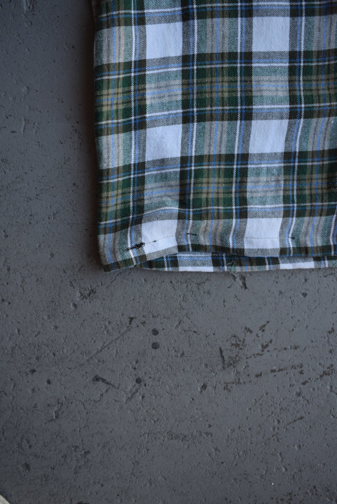 Vintage Chaps Ralph Lauren Cropped Flannel Button Up (M) - Retrospective Store