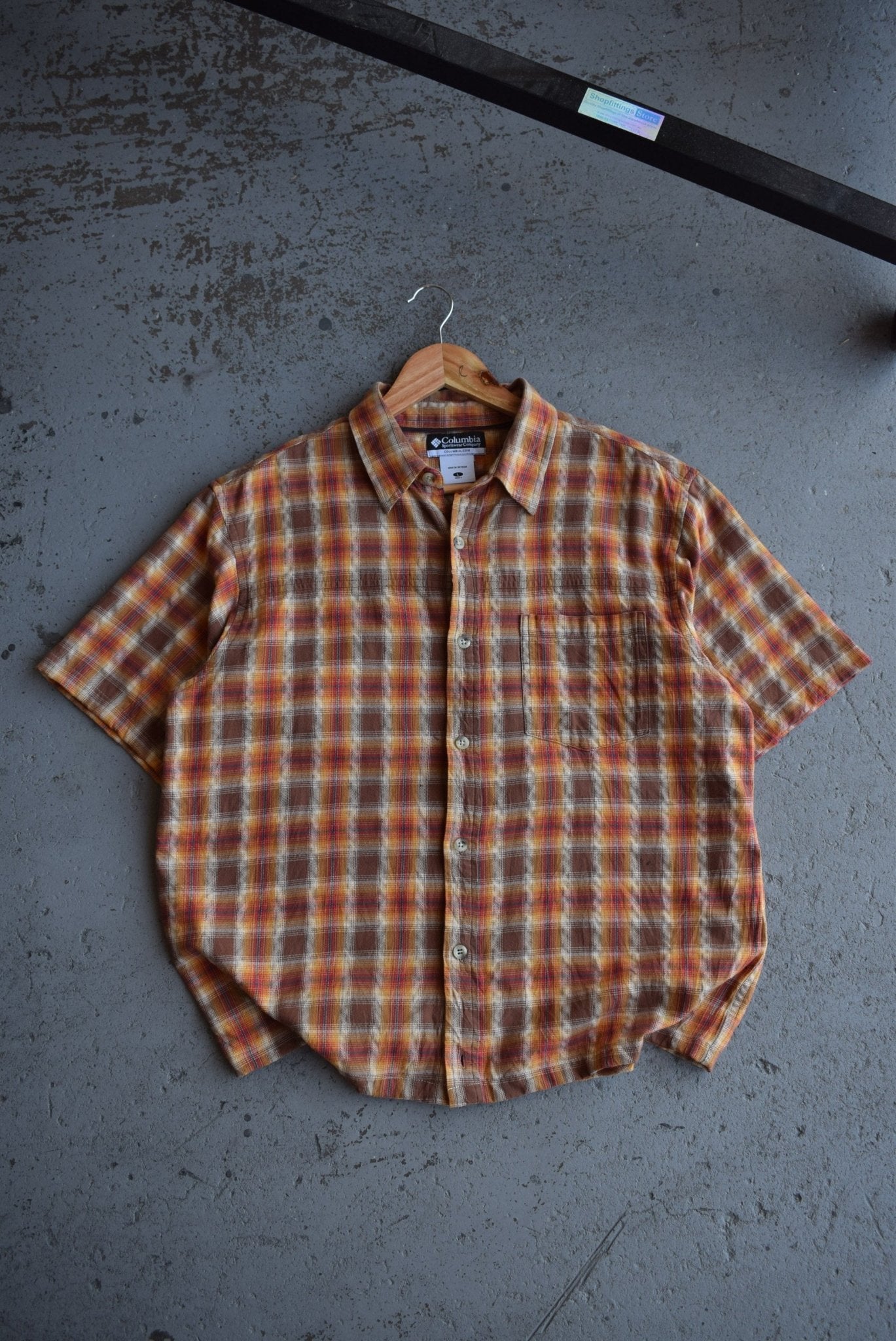 Vintage Columbia Cropped Button Up (M/L) - Retrospective Store