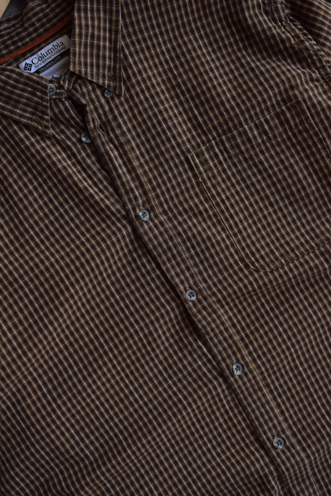Vintage Columbia Cropped Button Up (XL) - Retrospective Store