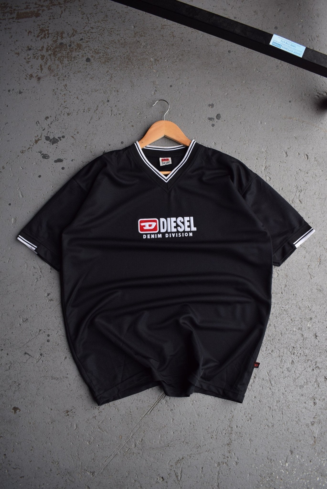 Vintage Diesel Denim Division Spellout Jersey (L) - Retrospective Store