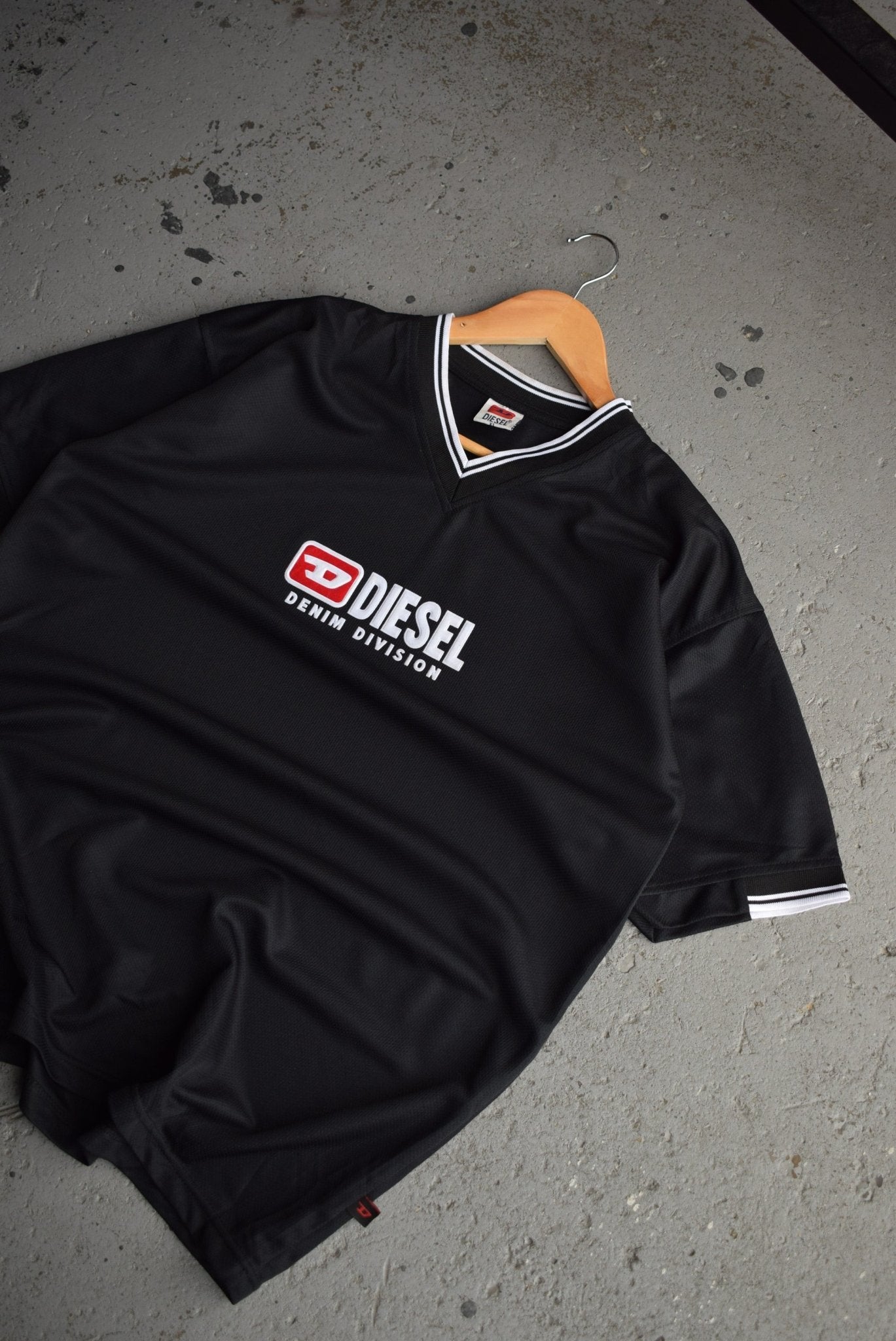 Vintage Diesel Denim Division Spellout Jersey (L) - Retrospective Store