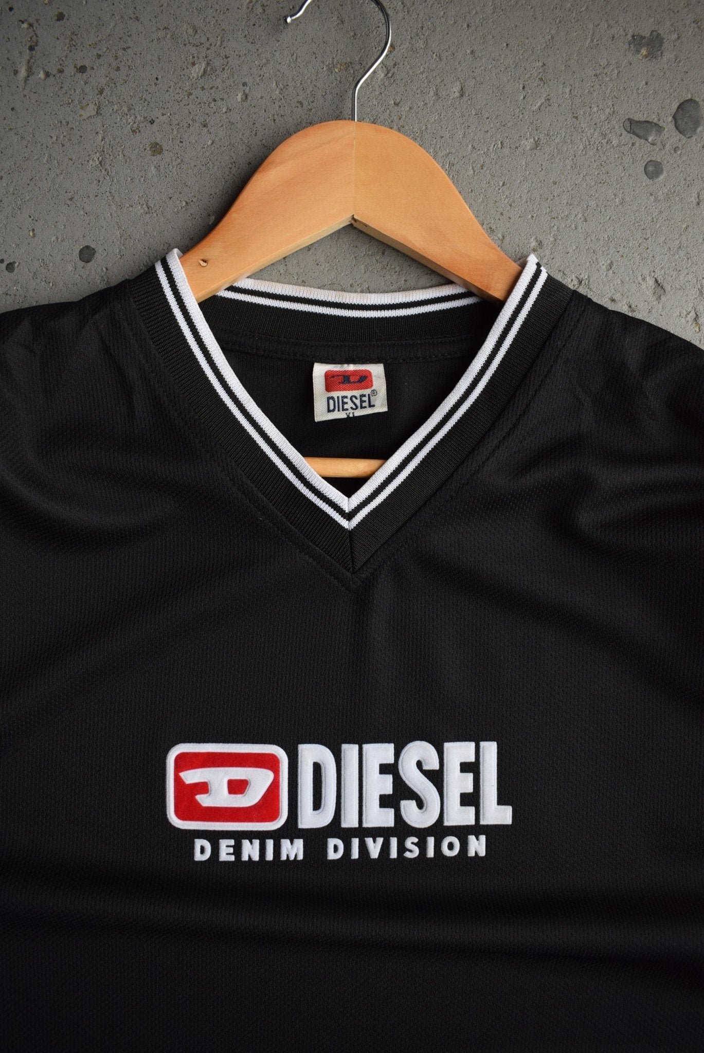 Vintage Diesel Denim Division Spellout Jersey (L) - Retrospective Store