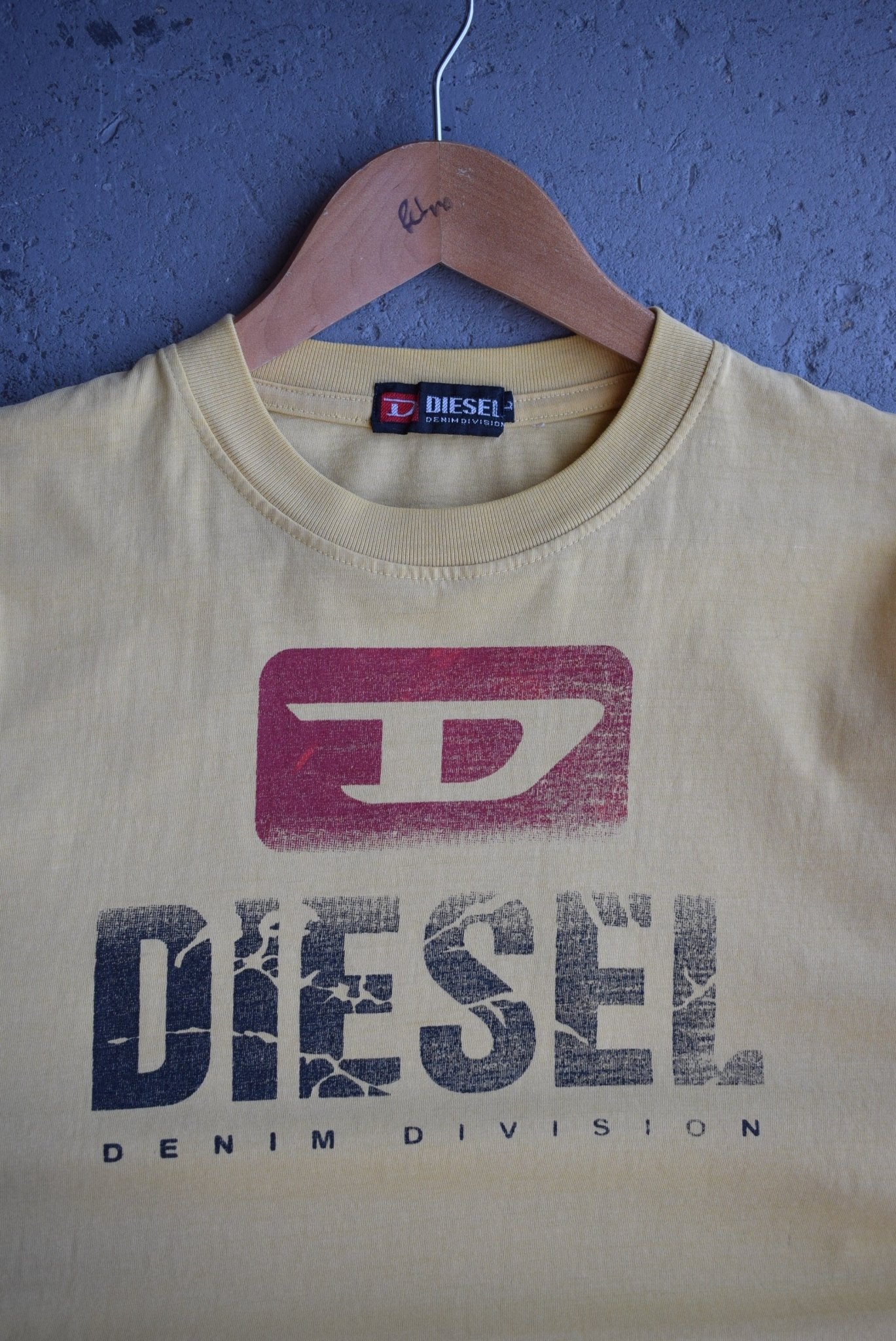 Vintage Diesel Denim Division Spellout Tee (S) - Retrospective Store