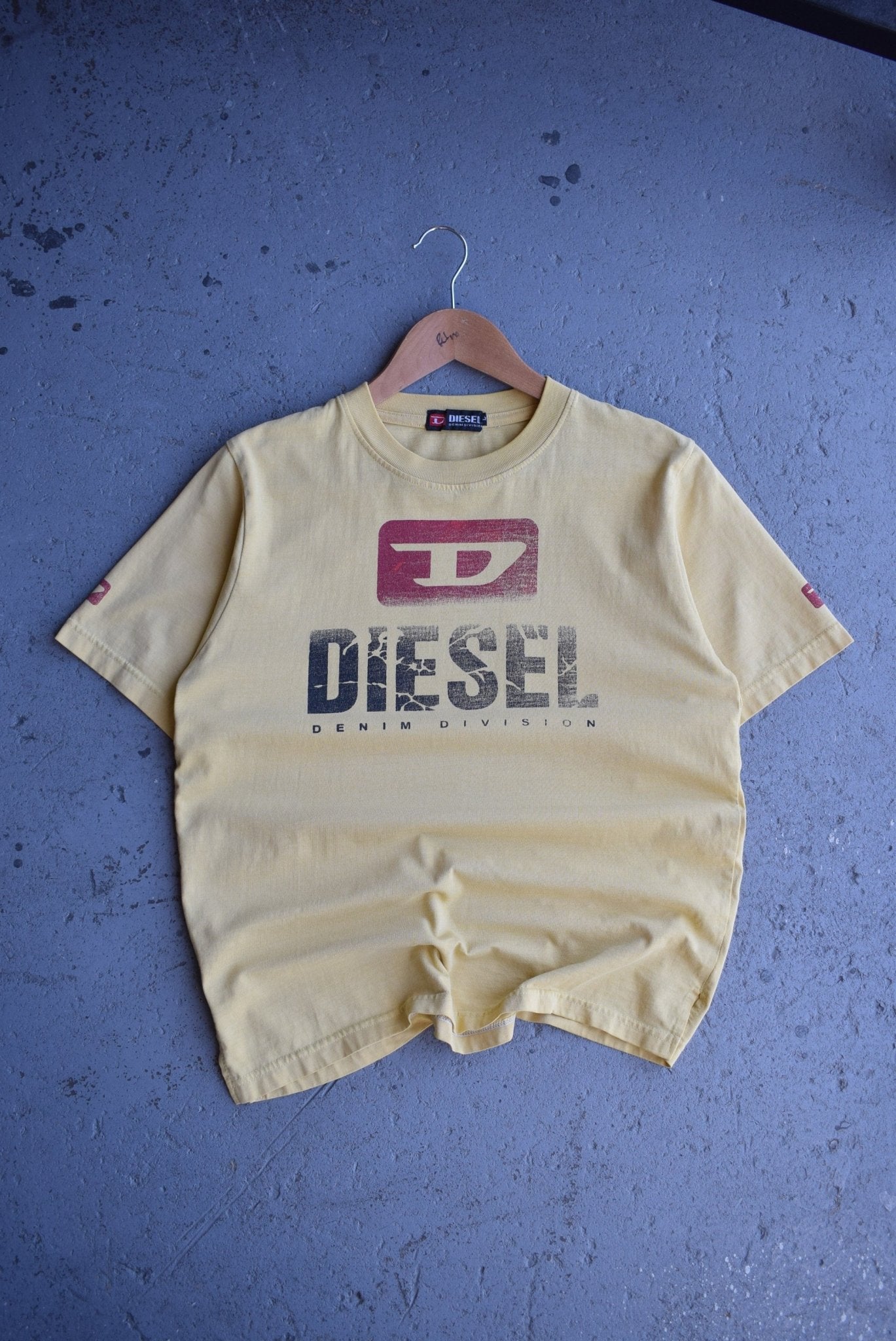 Vintage Diesel Denim Division Spellout Tee (S) - Retrospective Store