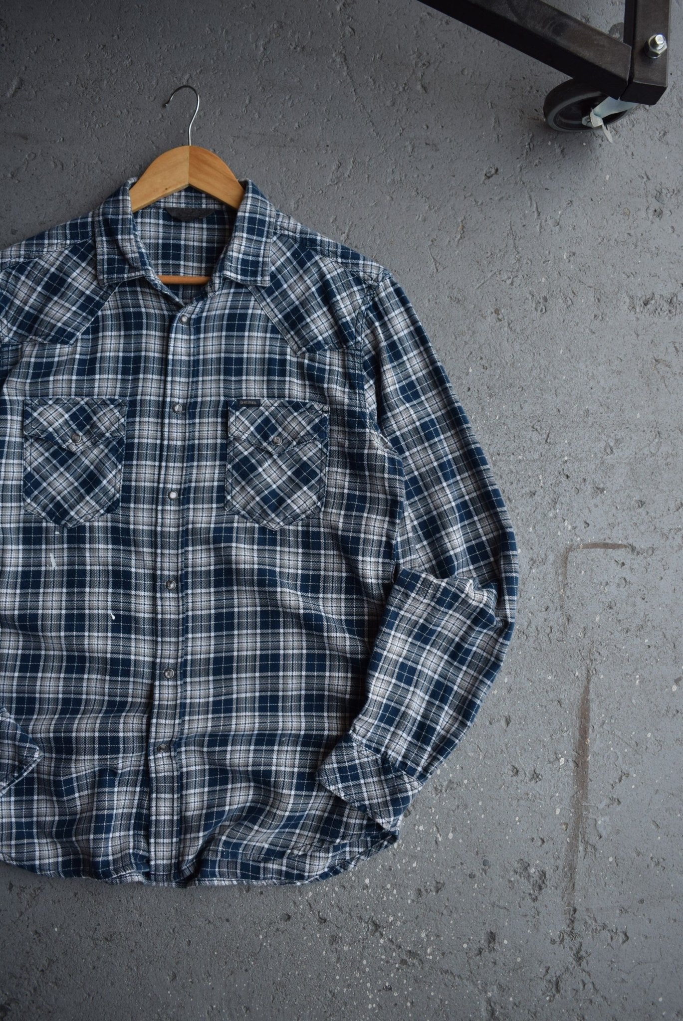 Vintage Diesel Flannel Button Up (M) - Retrospective Store