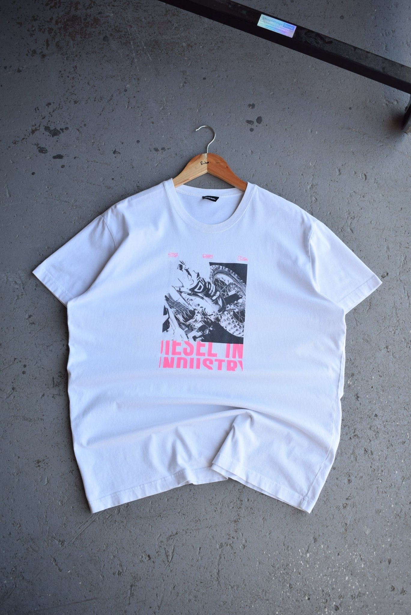 Vintage Diesel Industry Graphic Tee (L/XL) - Retrospective Store