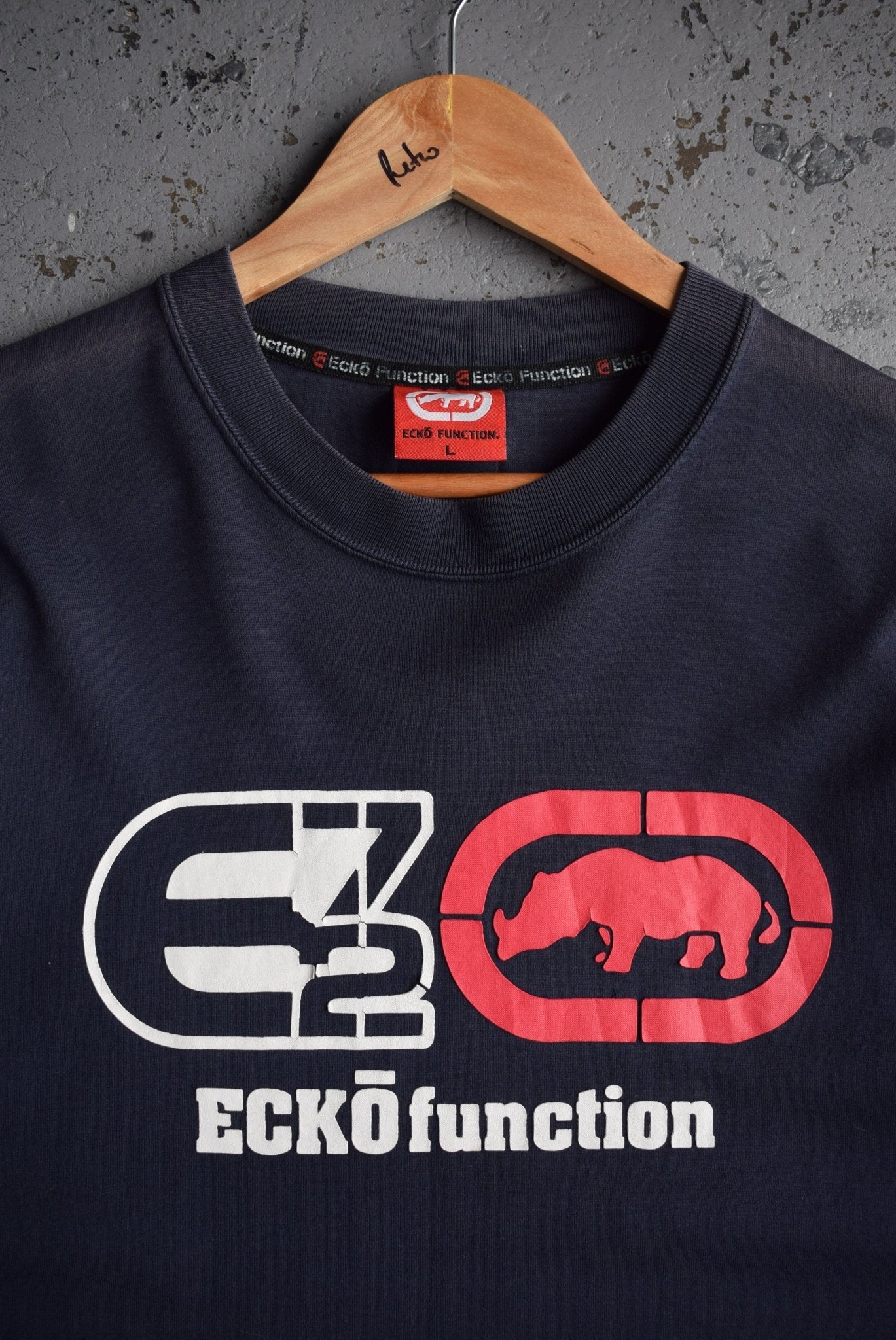 Vintage Ecko Spellout Long Sleeve Tee (M) - Retrospective Store