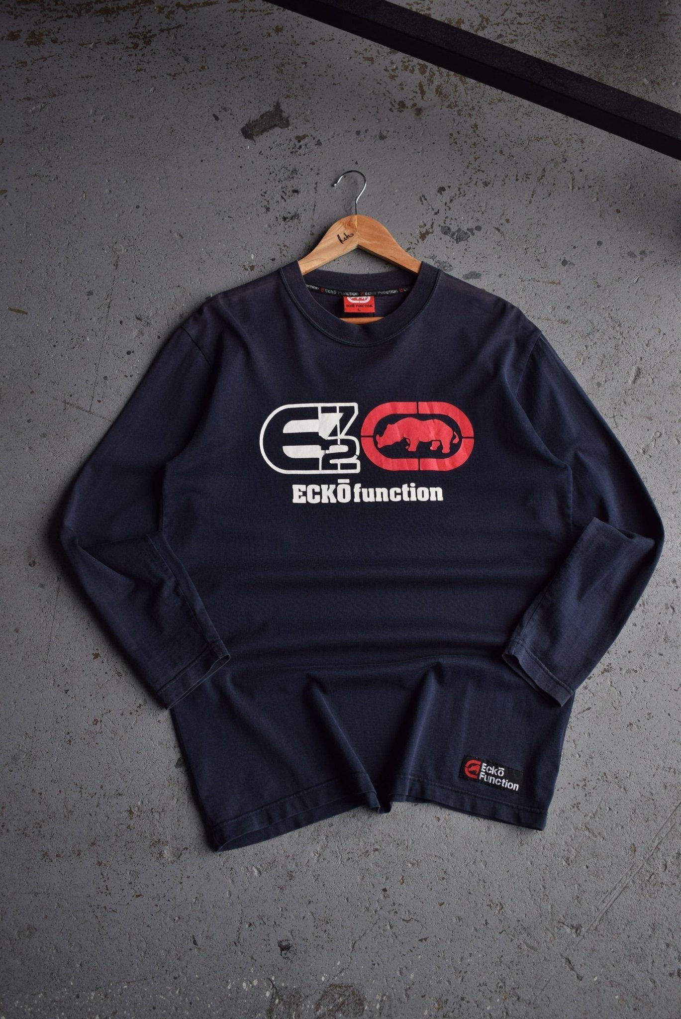 Vintage Ecko Spellout Long Sleeve Tee (M) - Retrospective Store