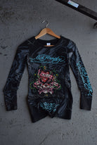 Vintage Ed Hardy Graphic Long Sleeve Tee (Women's S) - Retrospective Store