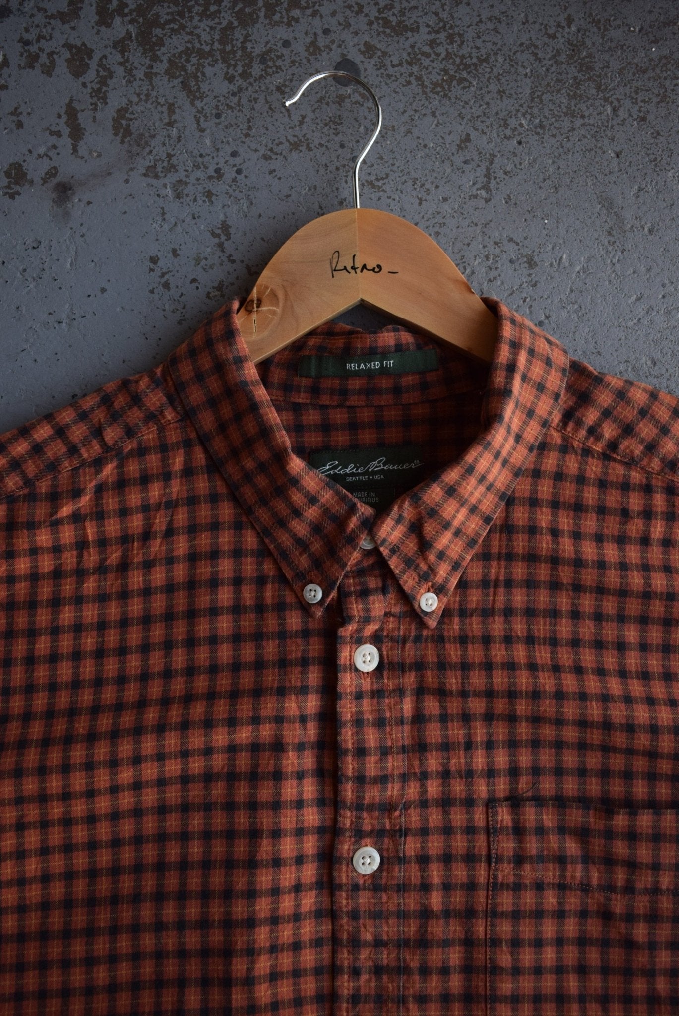 Vintage Eddie Bauer Cropped Button Up (L) - Retrospective Store