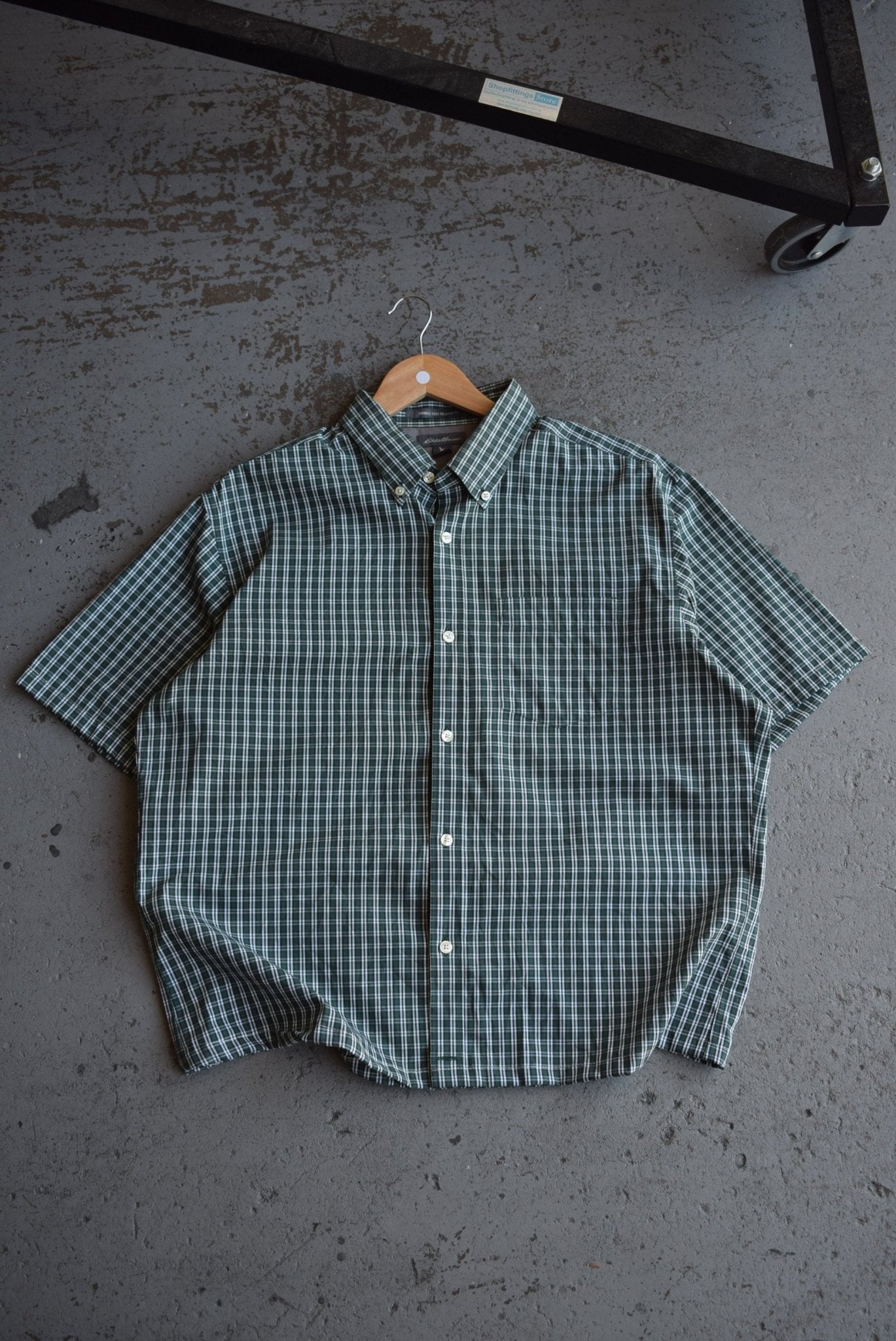 Vintage Eddie Bauer Cropped Button Up (L) - Retrospective Store