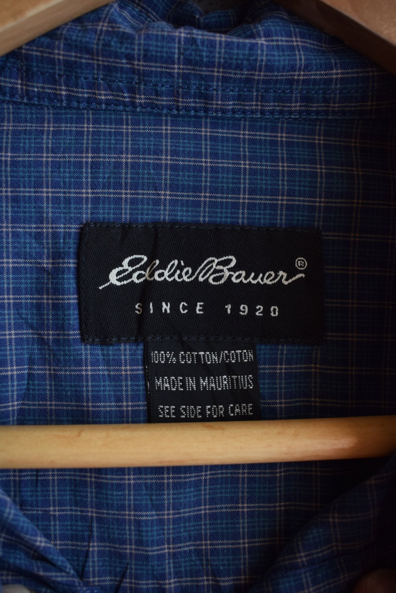 Vintage Eddie Bauer Cropped Button Up (L) - Retrospective Store