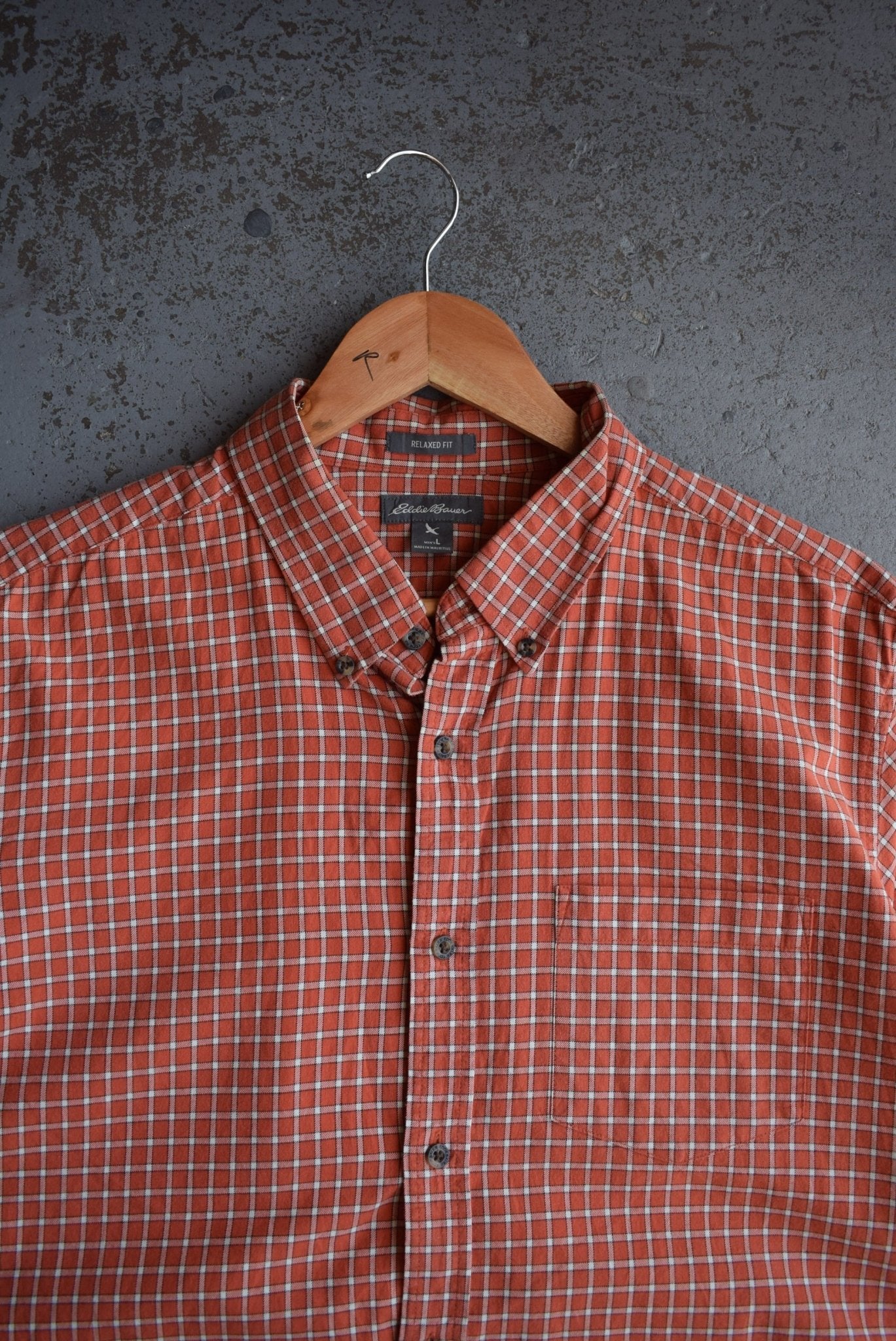 Vintage Eddie Bauer Cropped Button Up (L) - Retrospective Store