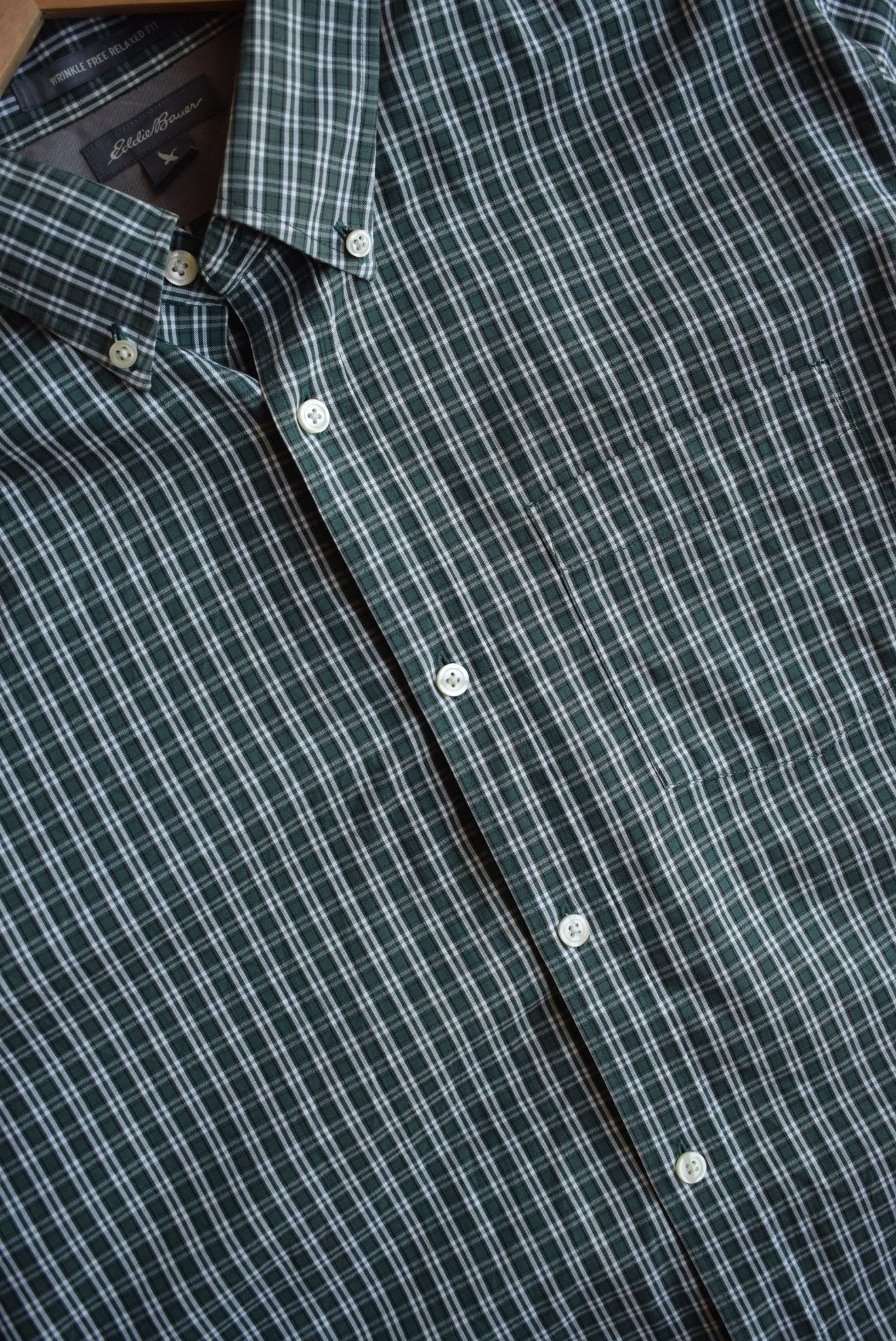 Vintage Eddie Bauer Cropped Button Up (L) - Retrospective Store