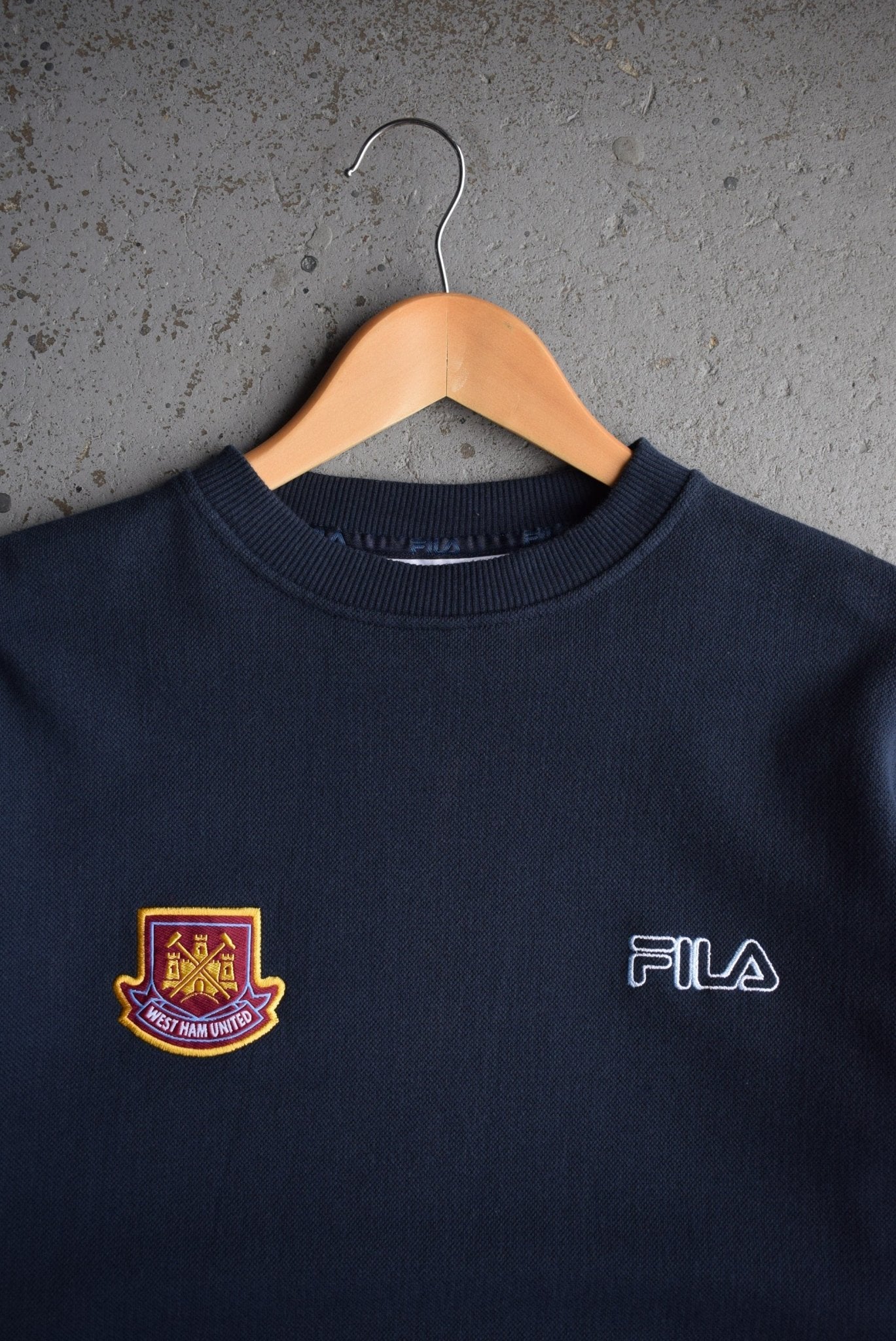 Vintage Fila x West Ham United Embroidered Crewneck (M) - Retrospective Store