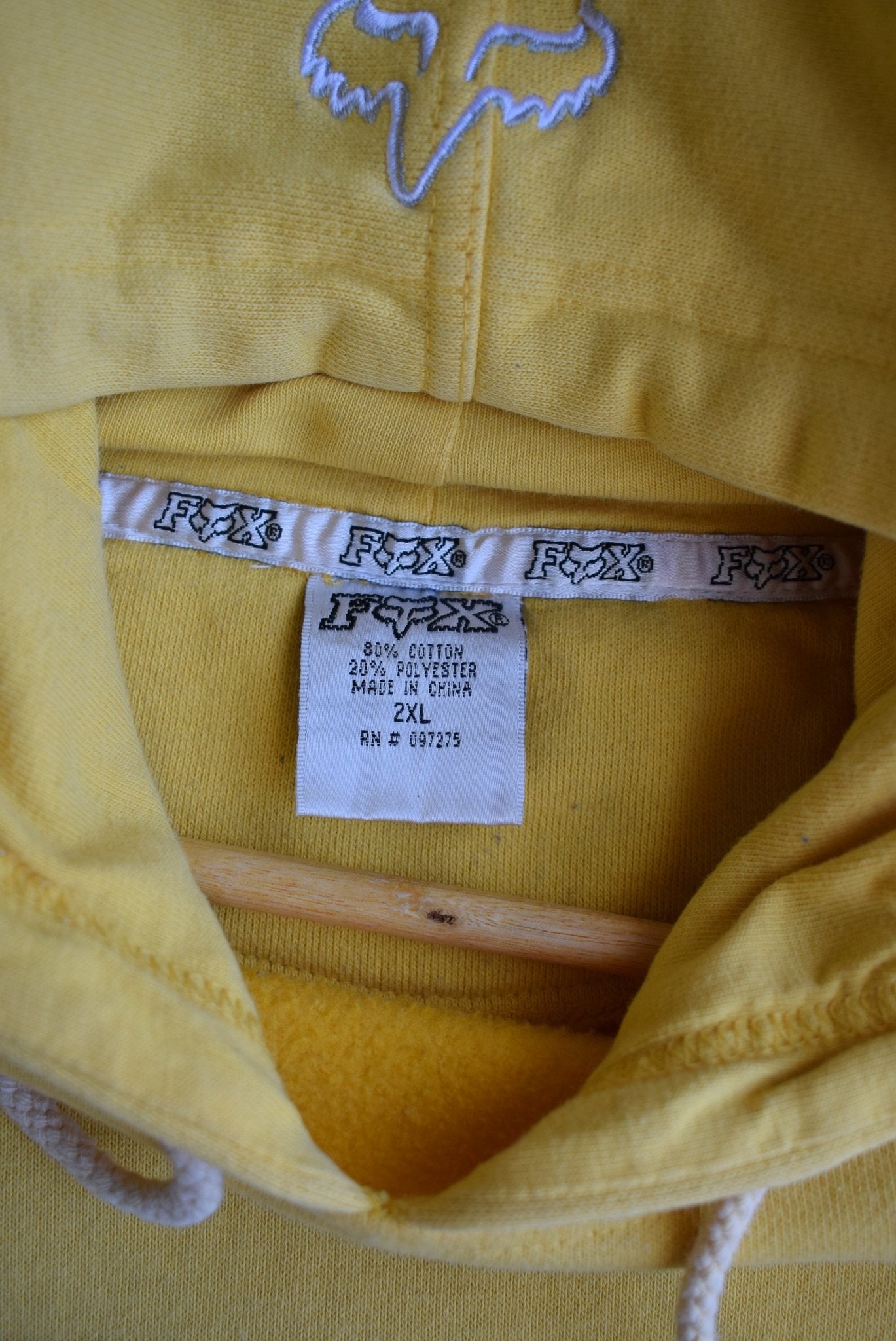 Vintage Fox Racing Spellout Hoodie (XL/XXL) - Retrospective Store