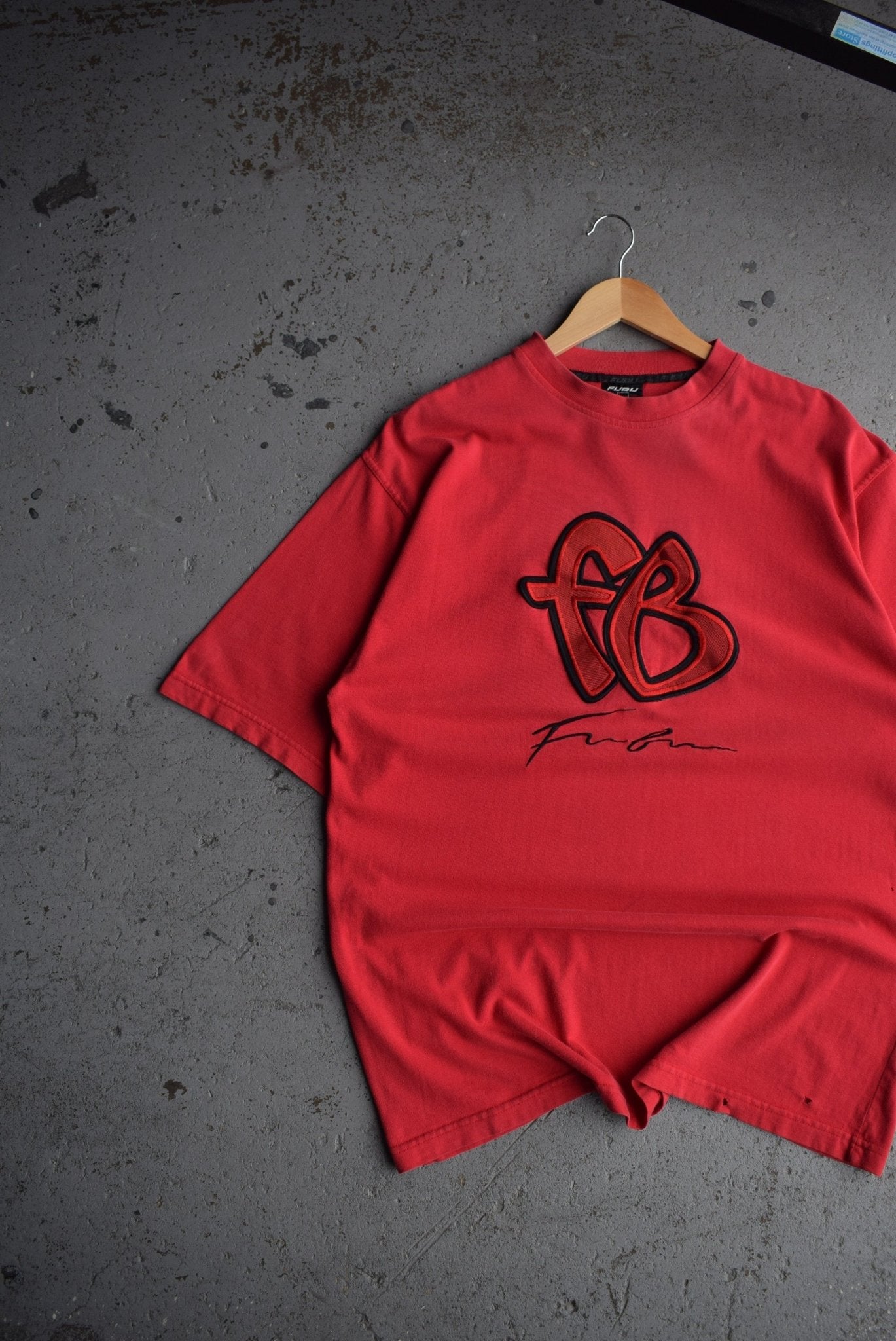 Vintage FUBU Embroidered Spellout Tee (XL) - Retrospective Store