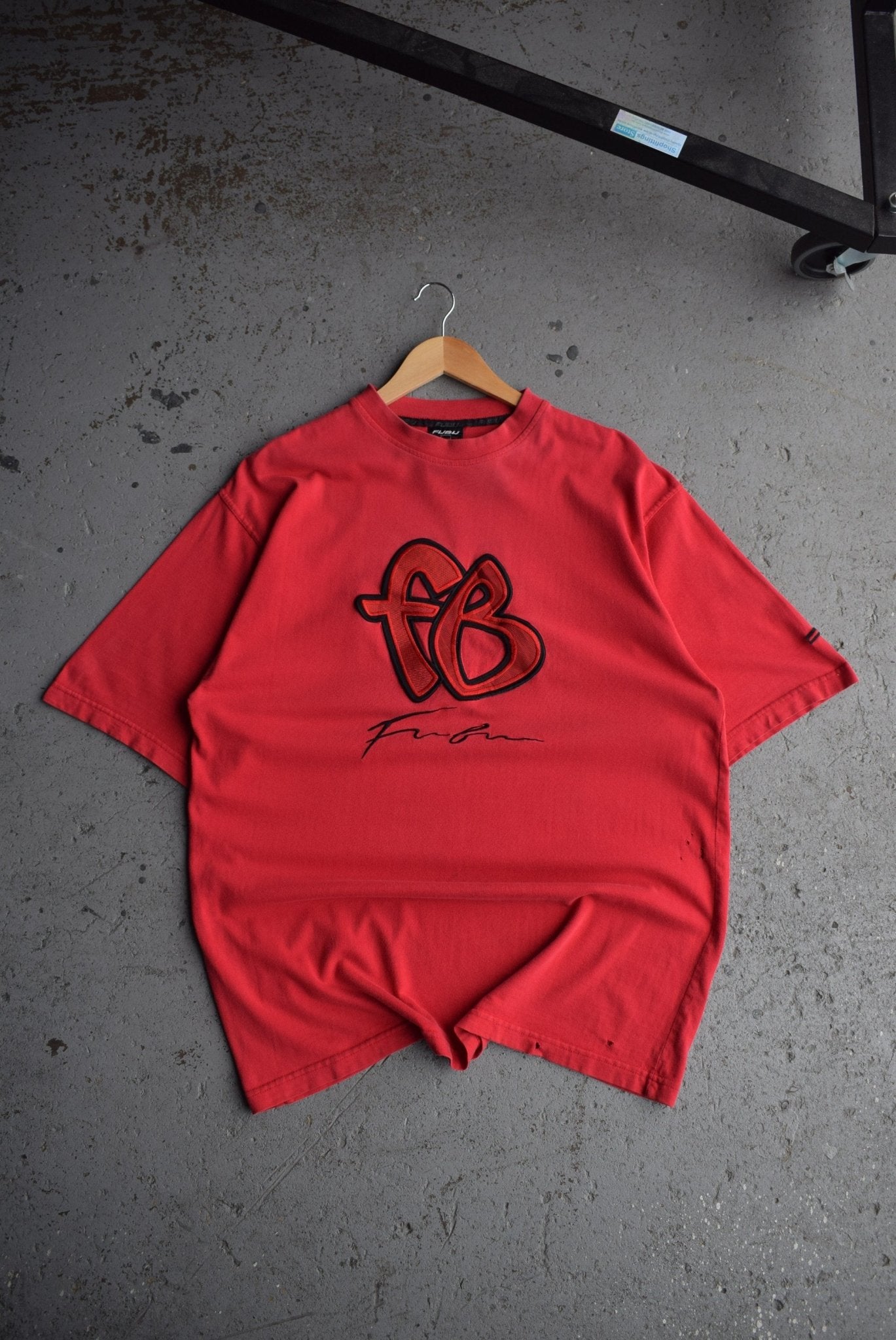 Vintage FUBU Embroidered Spellout Tee (XL) - Retrospective Store