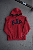 Vintage GAP Embroidered Spellout Fleece Hoodie (S) - Retrospective Store