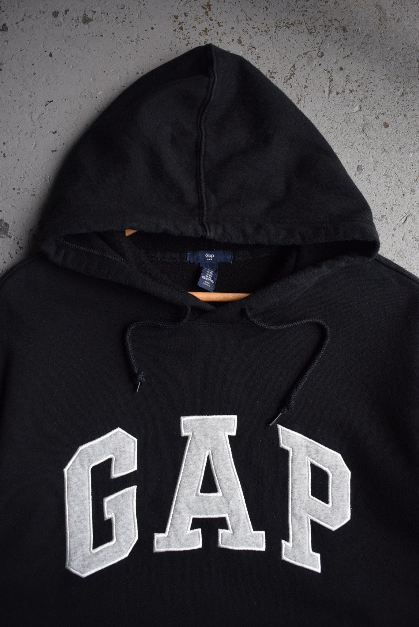 Vintage GAP Embroidered Spellout Hoodie (L) - Retrospective Store