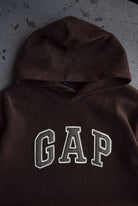 Vintage GAP Spellout Embroidered Fleece Hoodie (M) - Retrospective Store