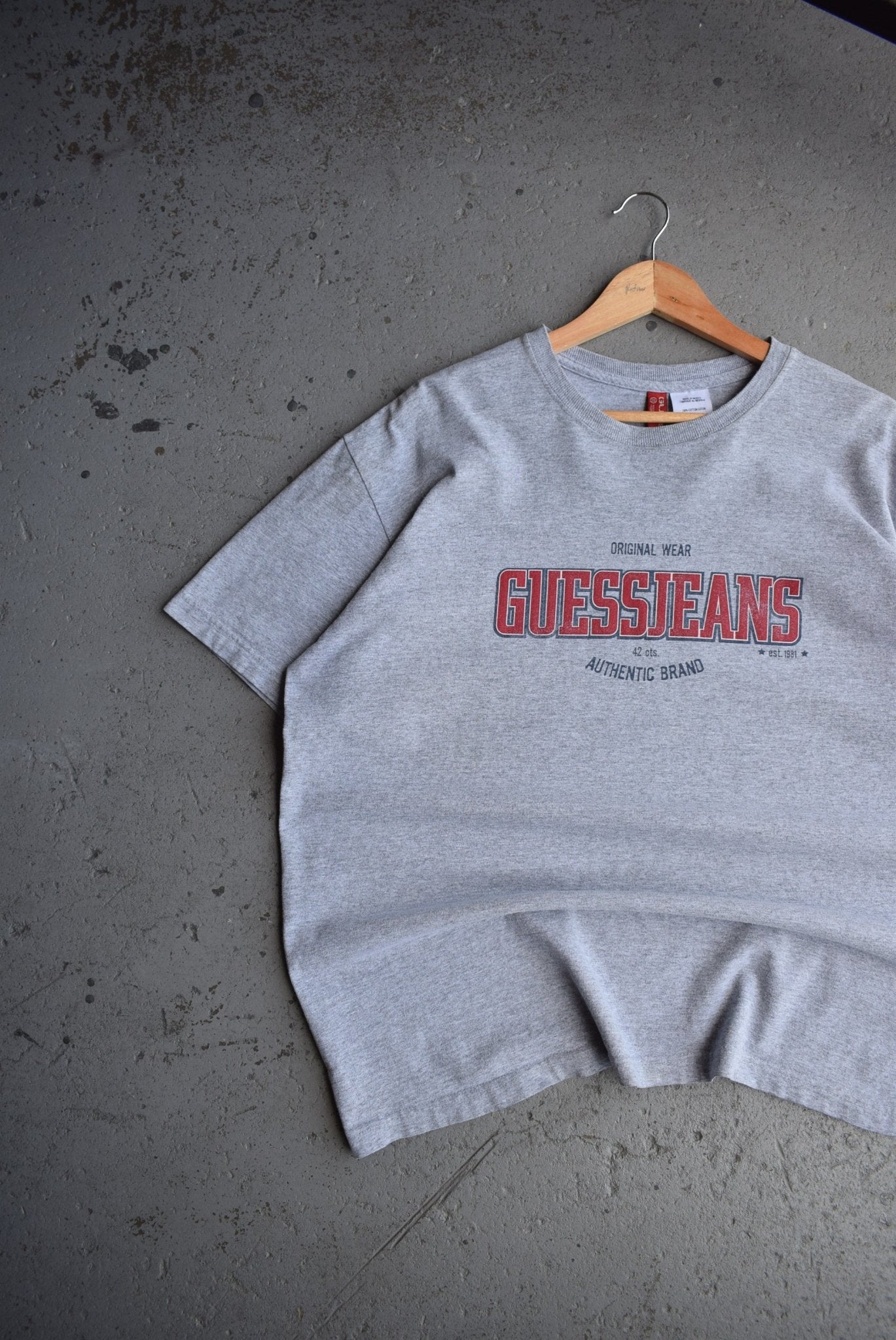 Vintage Guess Jeans Spellout Tee (L) - Retrospective Store