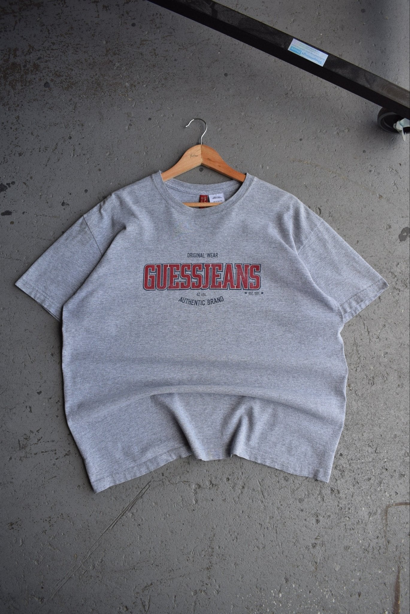 Vintage Guess Jeans Spellout Tee (L) - Retrospective Store
