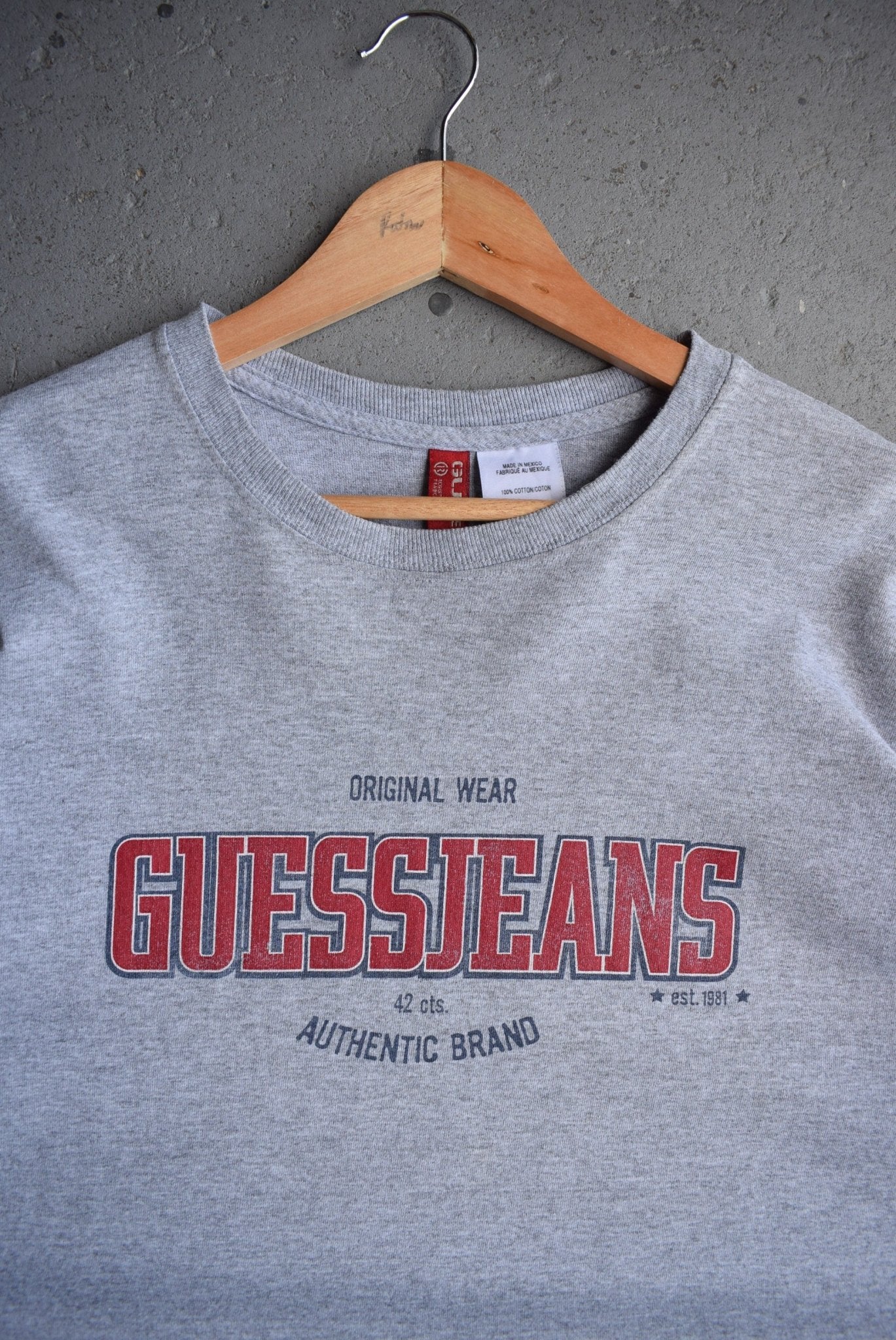 Vintage Guess Jeans Spellout Tee (L) - Retrospective Store