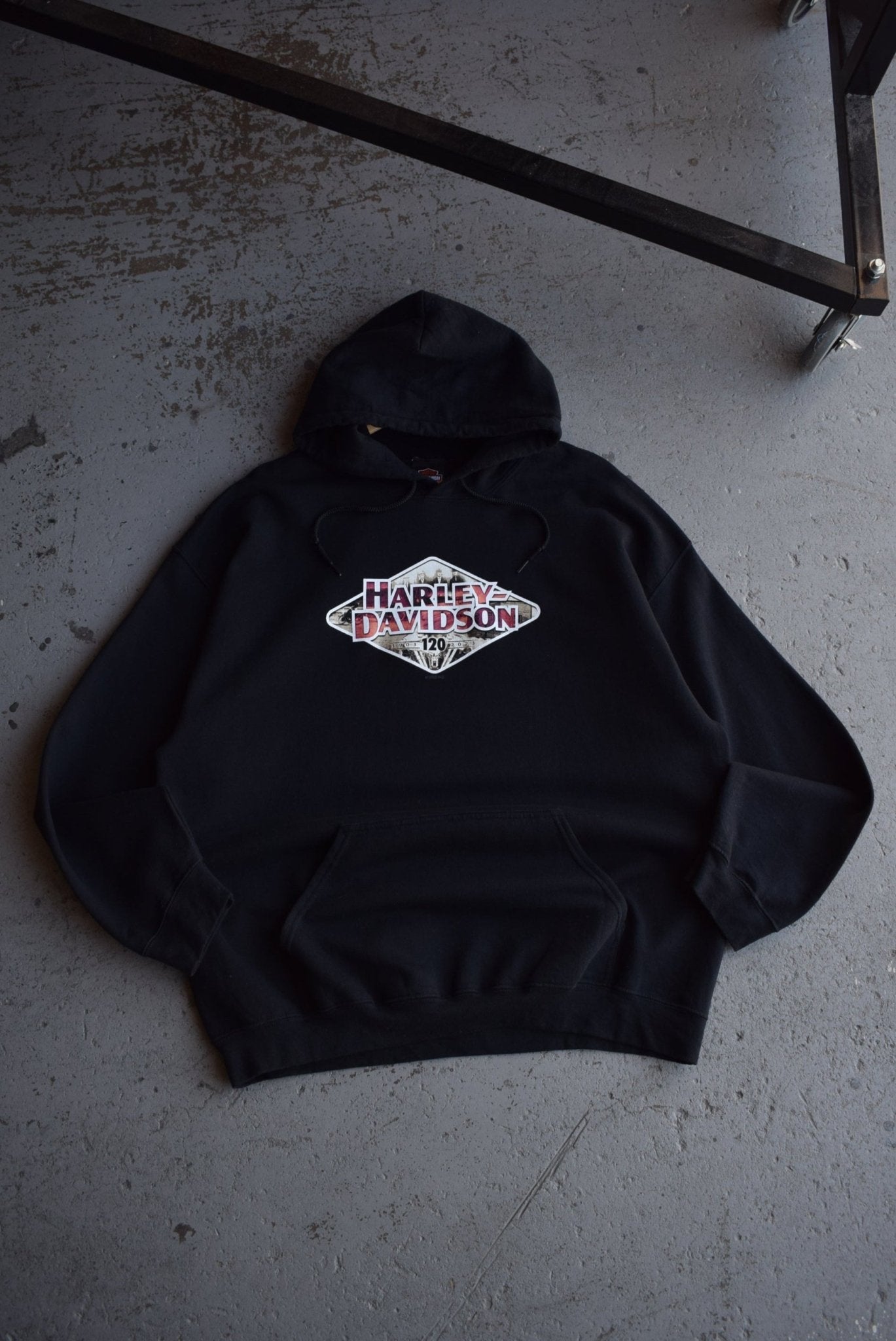 Vintage Harley Davidson Motorcycles Hoodie (XL) - Retrospective Store